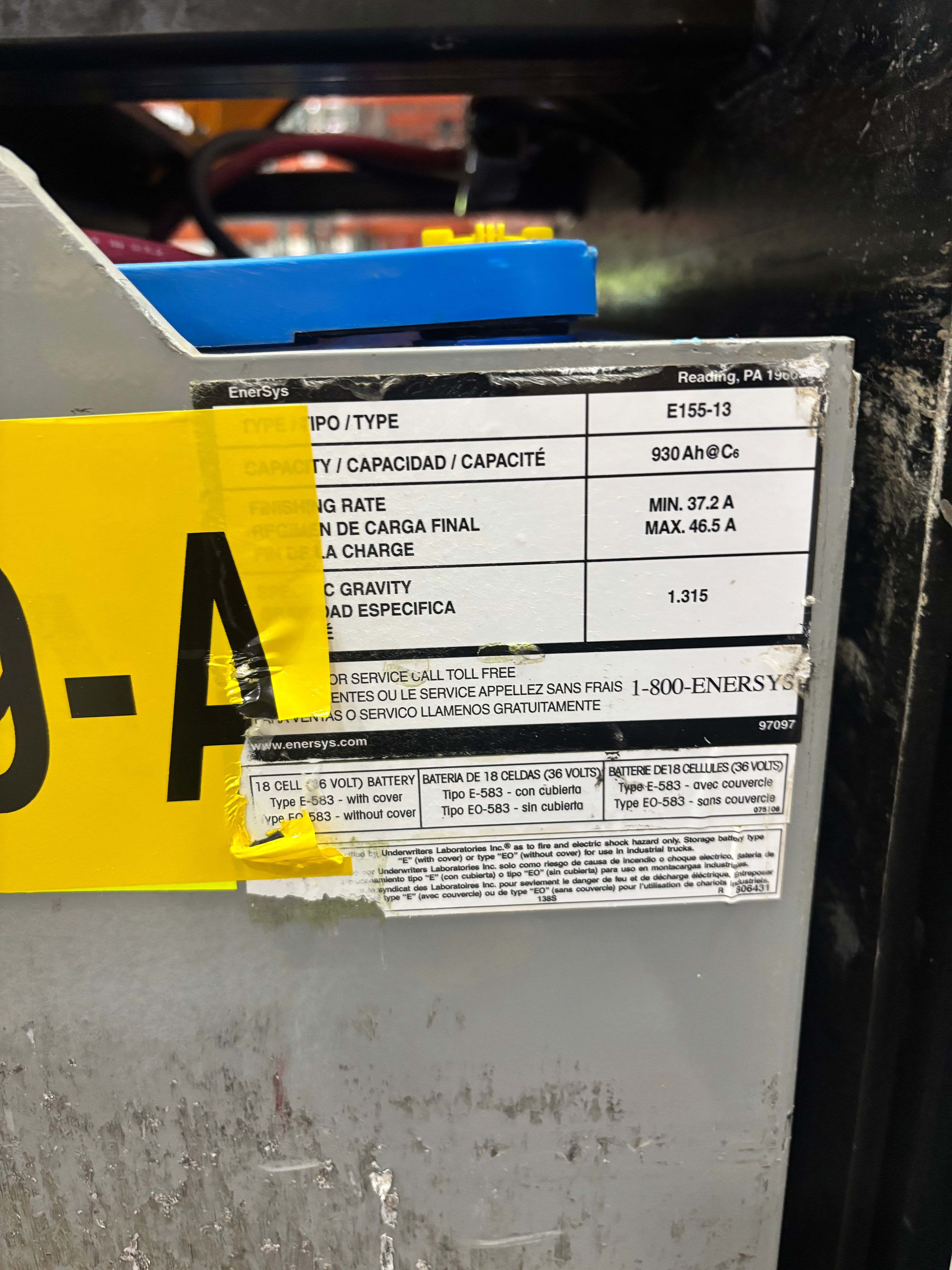 36 Volt Battery - Enersys - Document 3