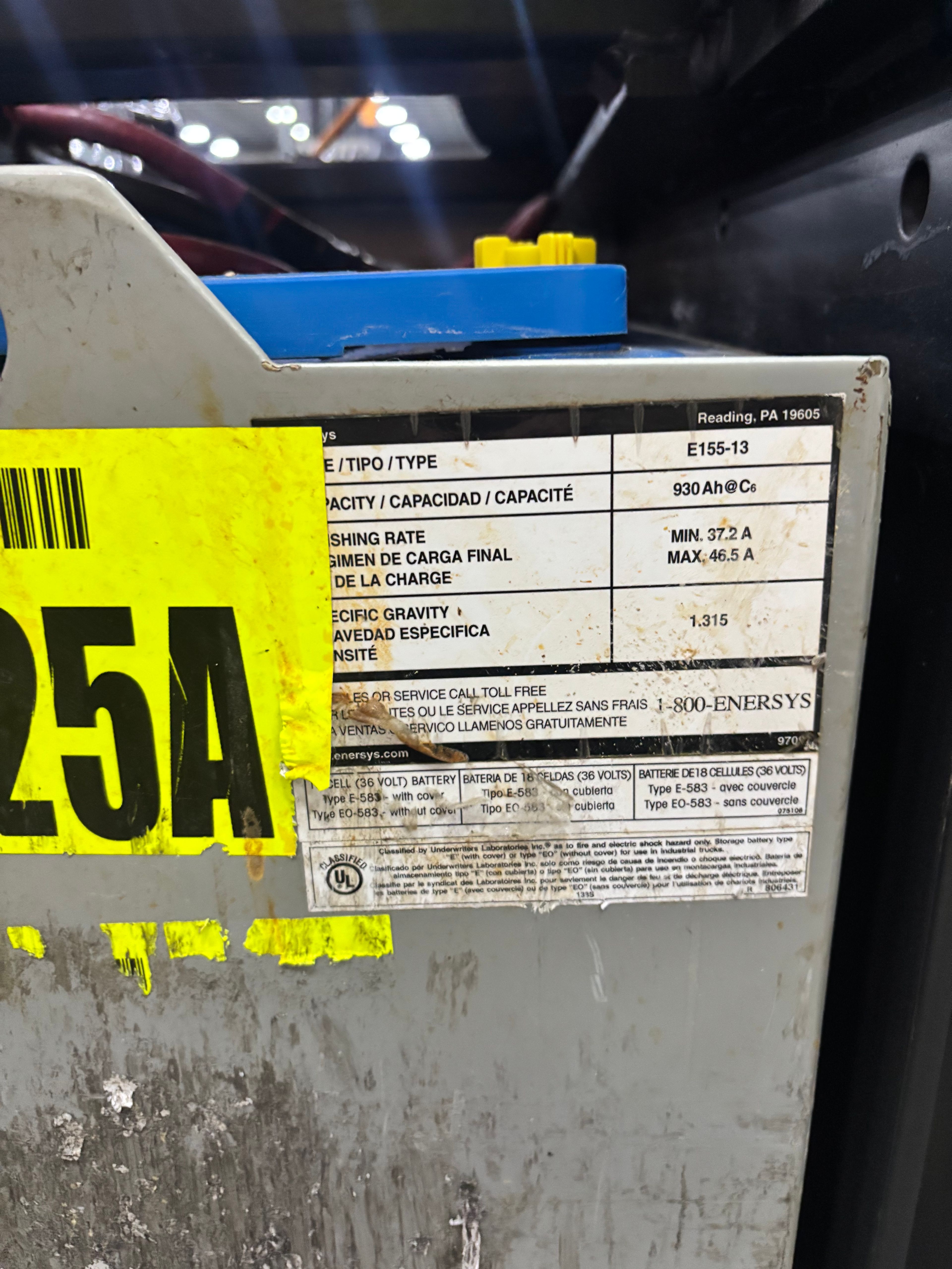 36 Volt Battery - Enersys - Document 3
