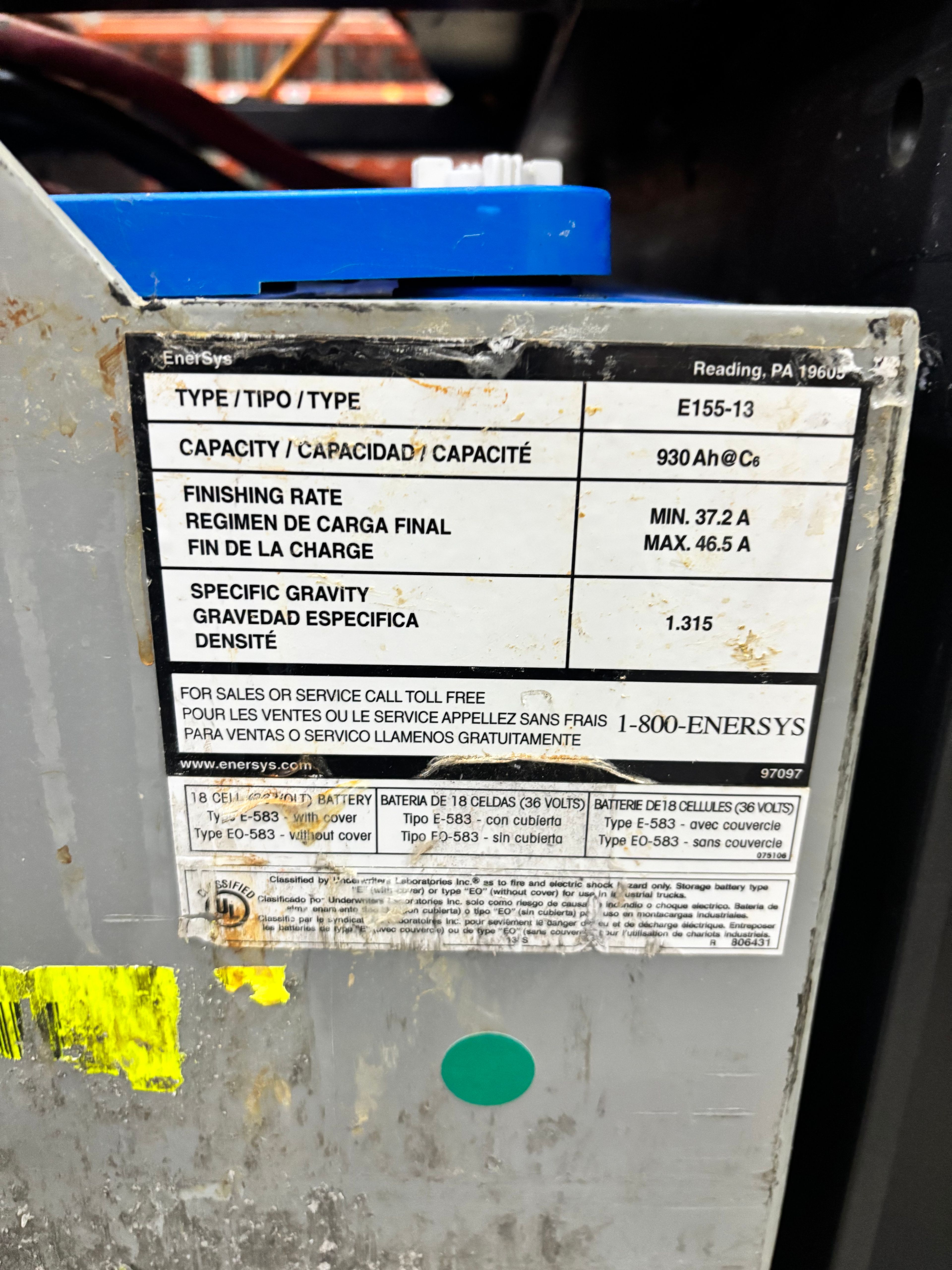 36 Volt Battery - Enersys - Document 3