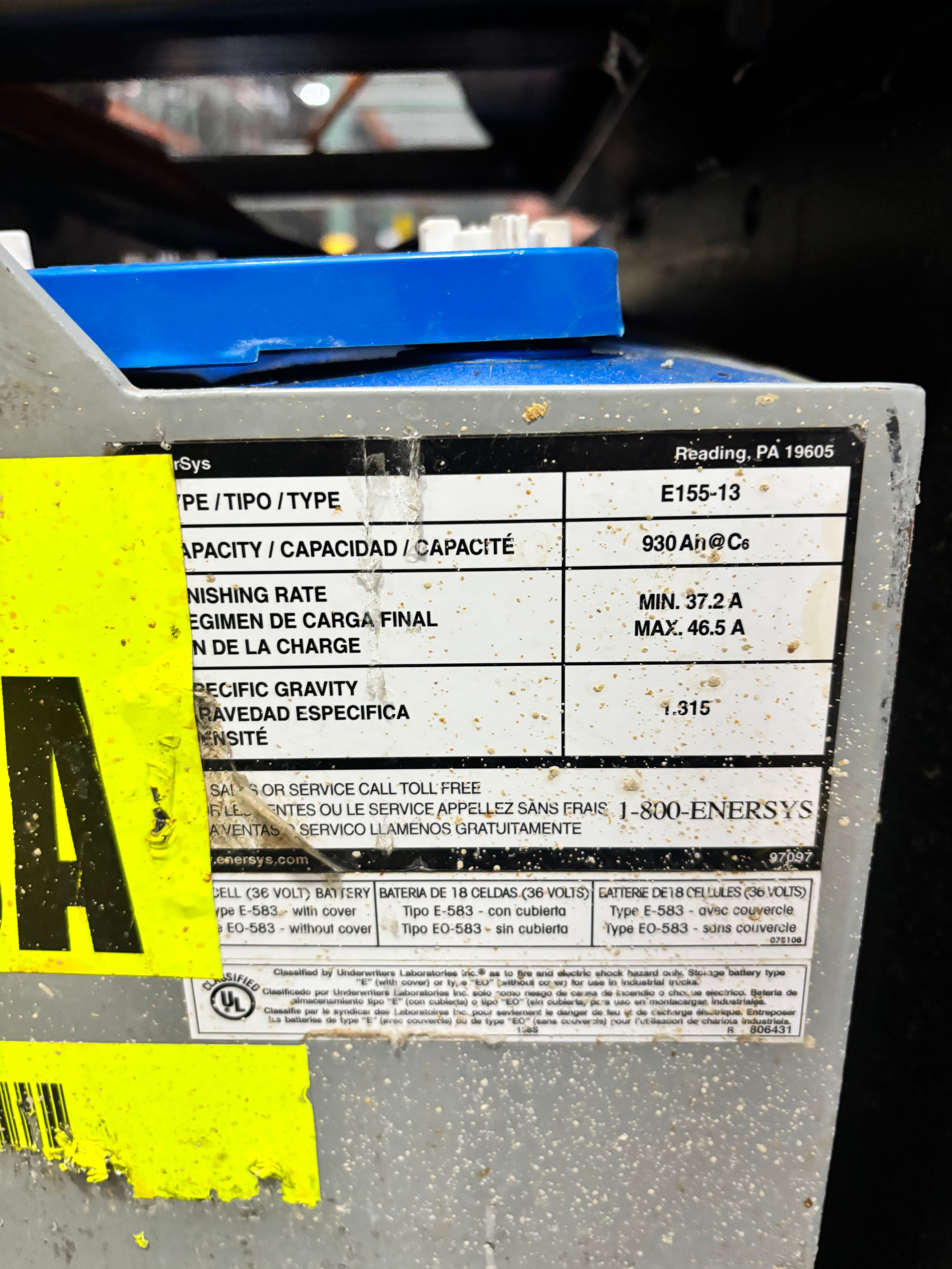 36 Volt Battery - Enersys - Document 3