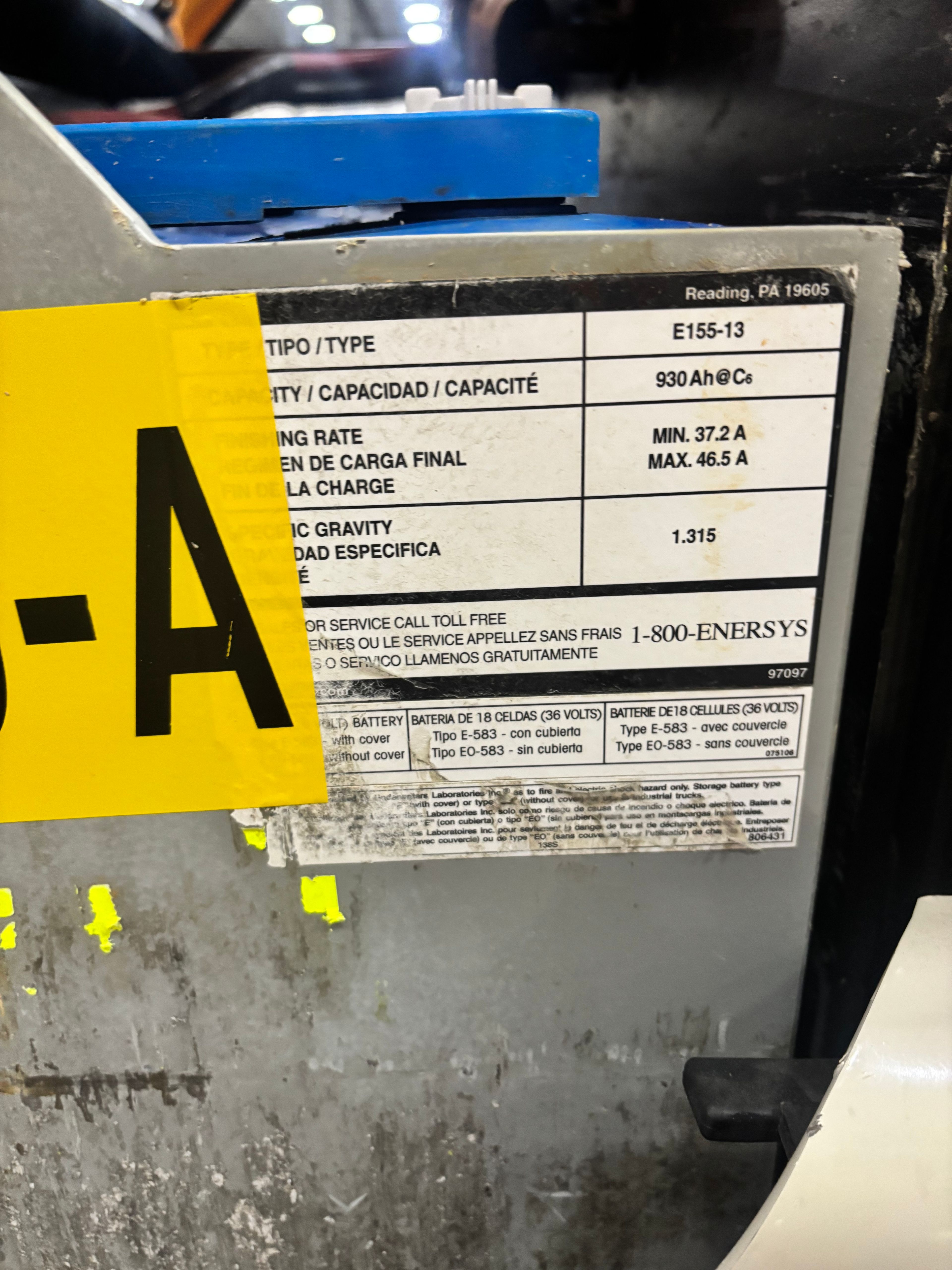 36 Volt Battery - Enersys - Document 3