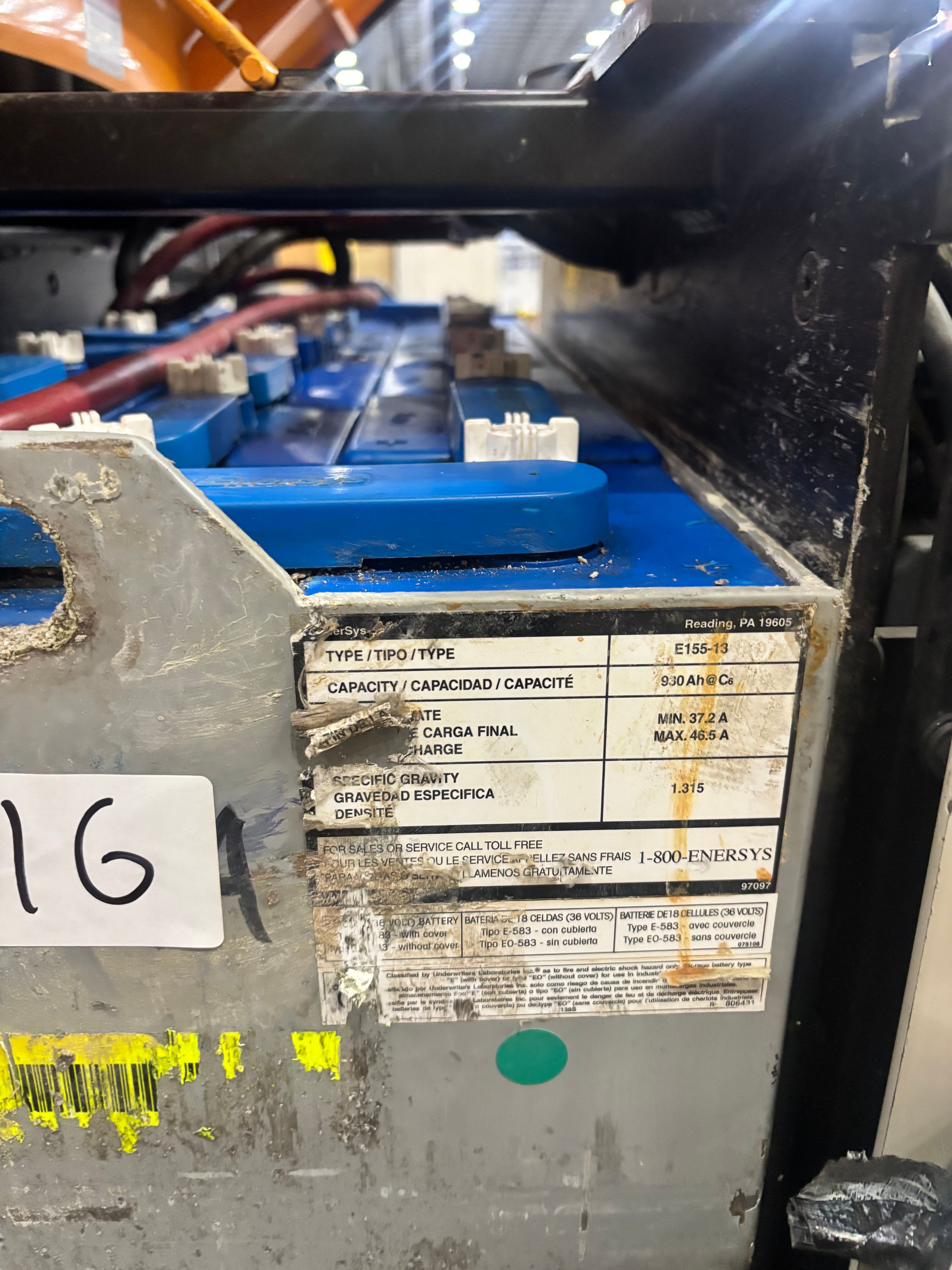 36 Volt Battery - Enersys - Document 3