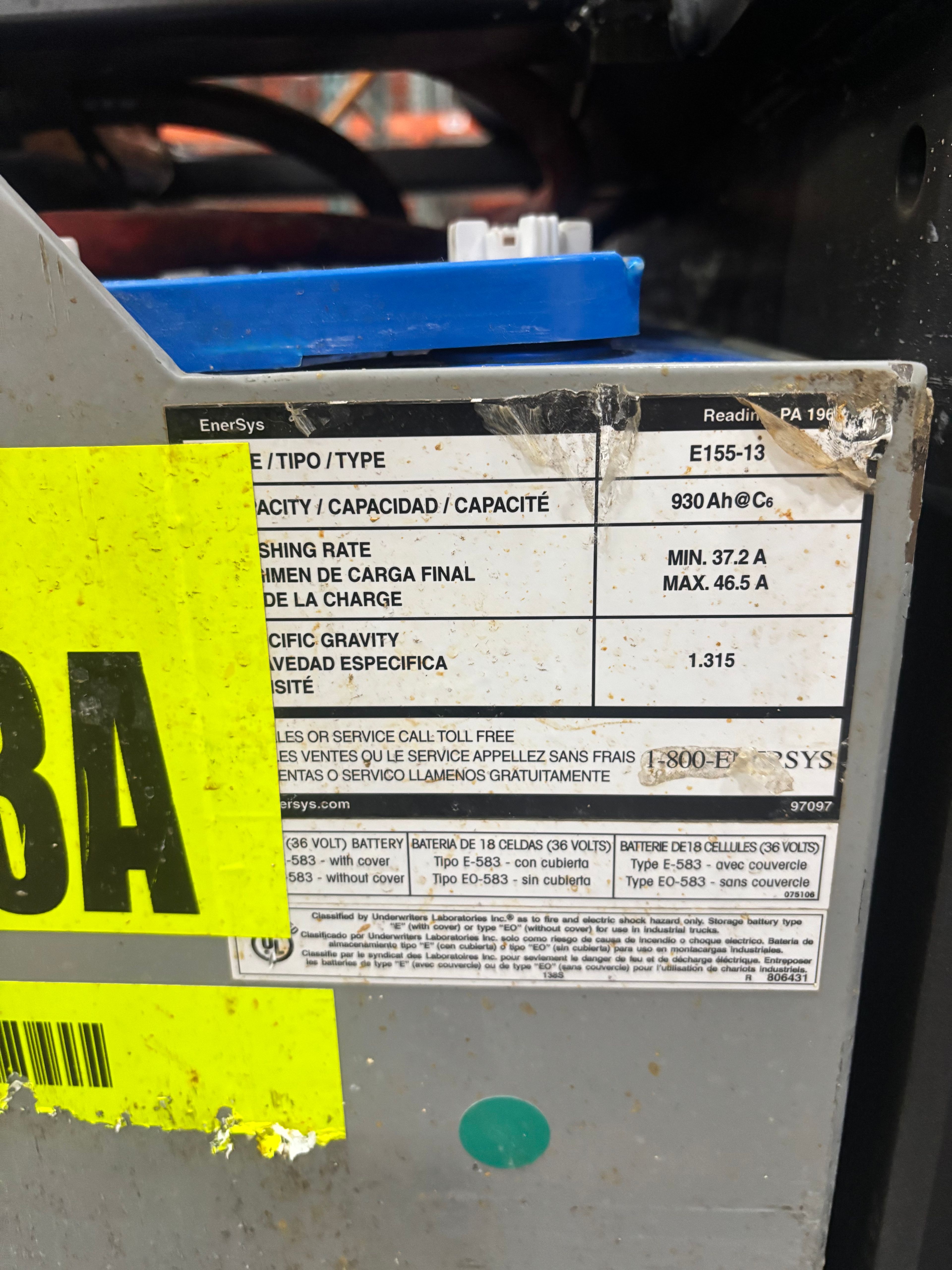 36 Volt Battery - Enersys - Document 3