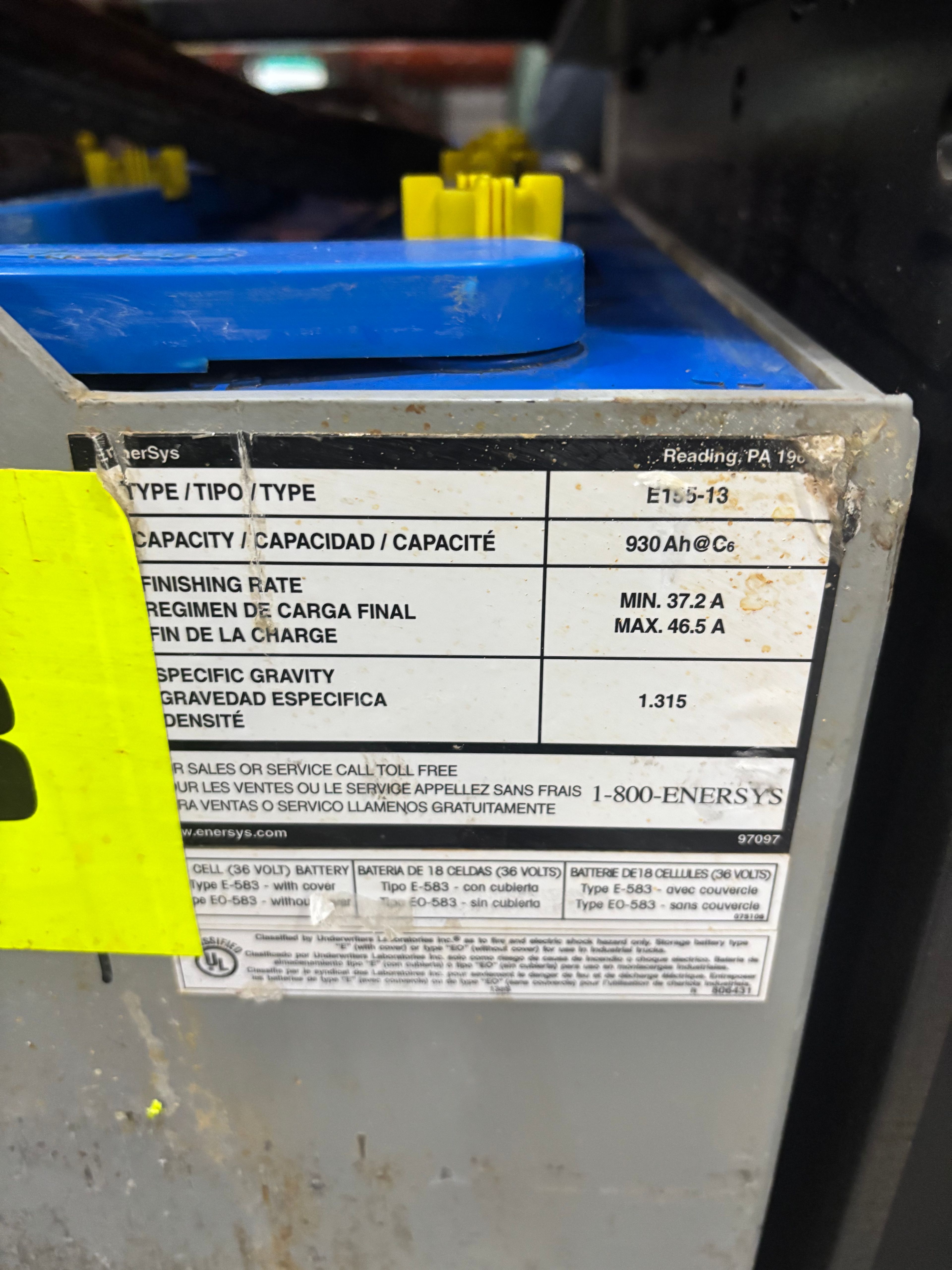 36 Volt Battery - Enersys - Document 3