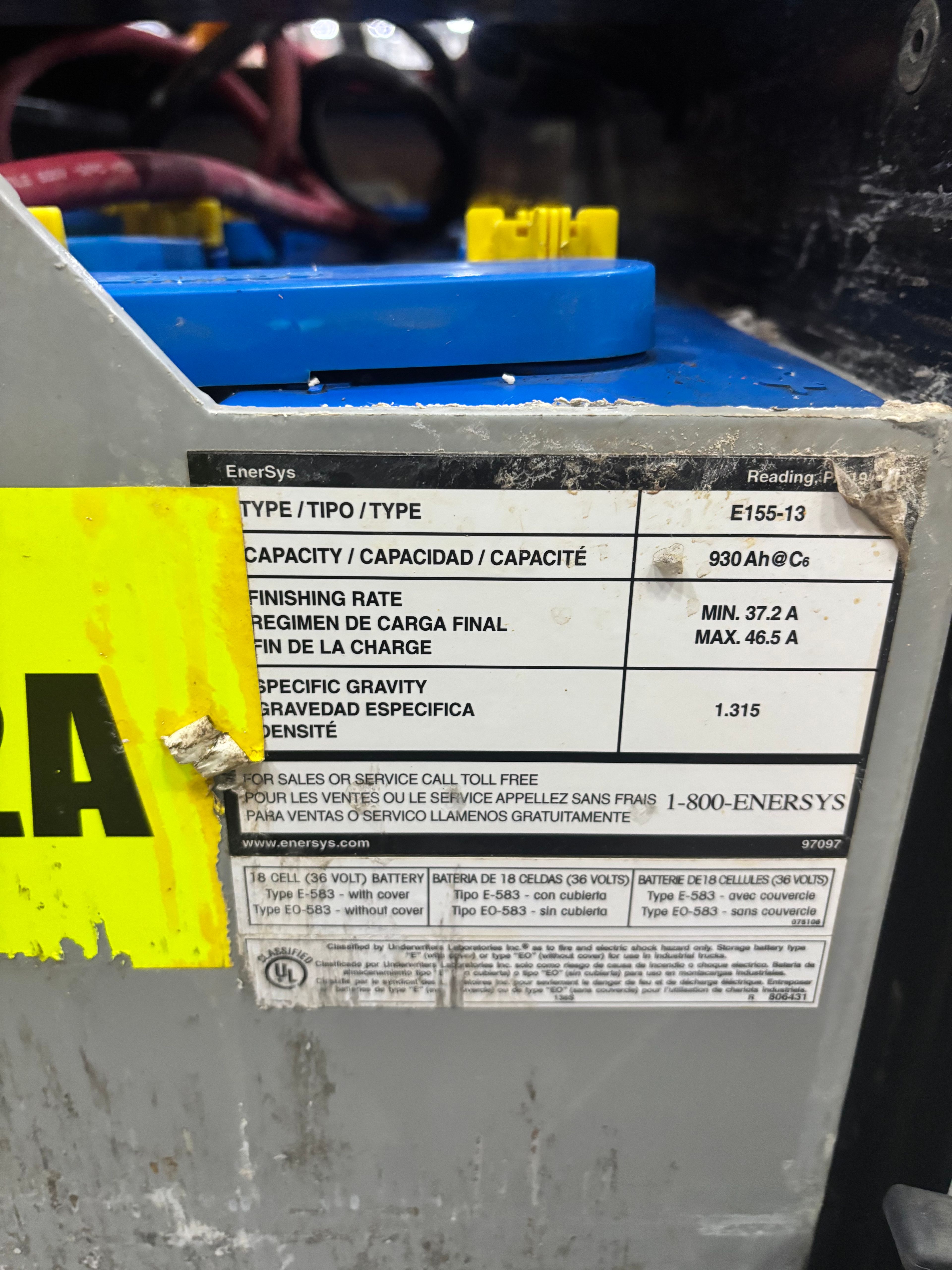 36 Volt Battery - Enersys - Document 3