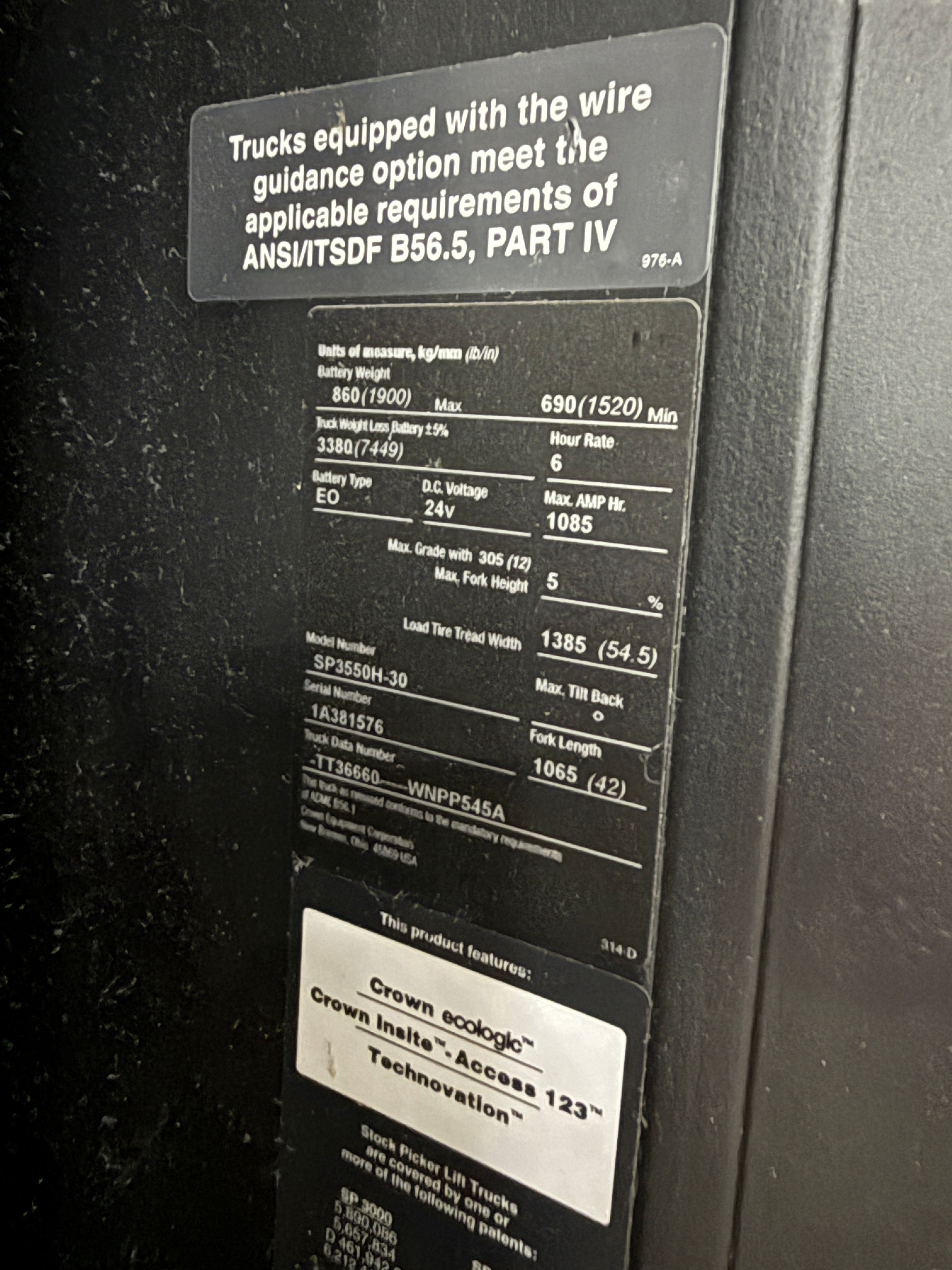 Crown Order Picker - SP-3500 - Document 7
