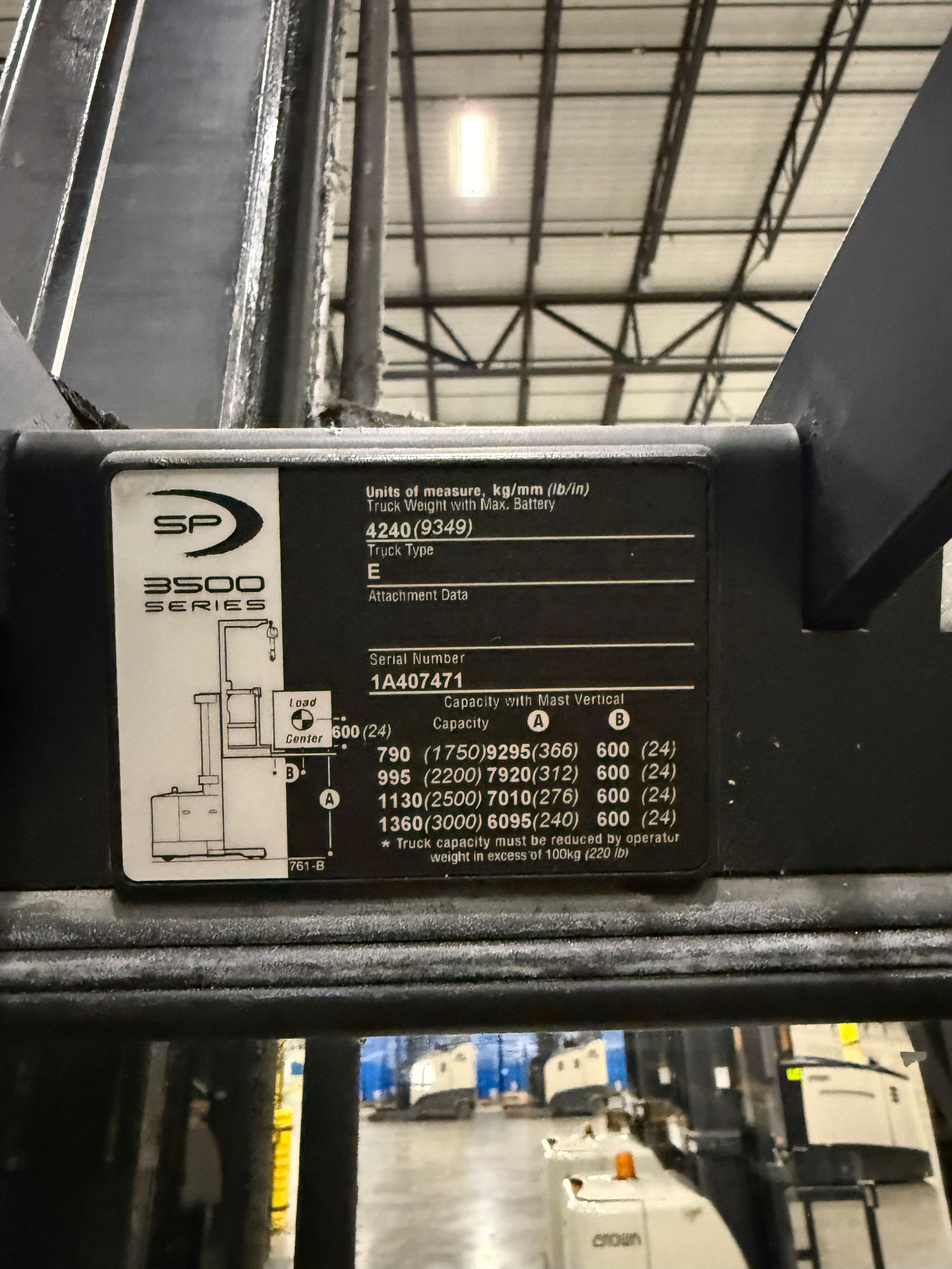 Crown Order Picker - SP-3500 - Document 8
