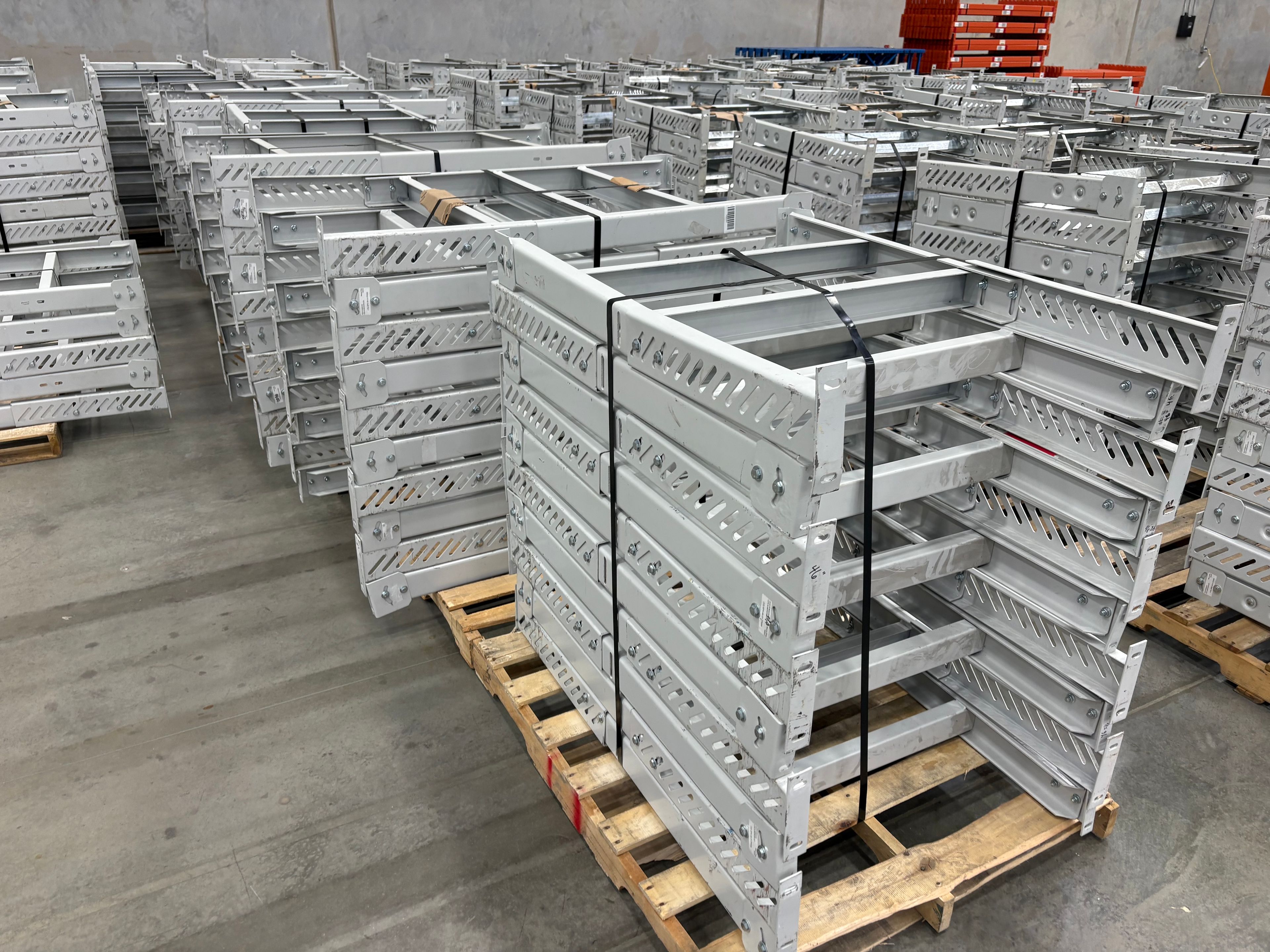 Lewcon Medium Conveyor Legs - 31" x MIN 38" / MAX 46" 