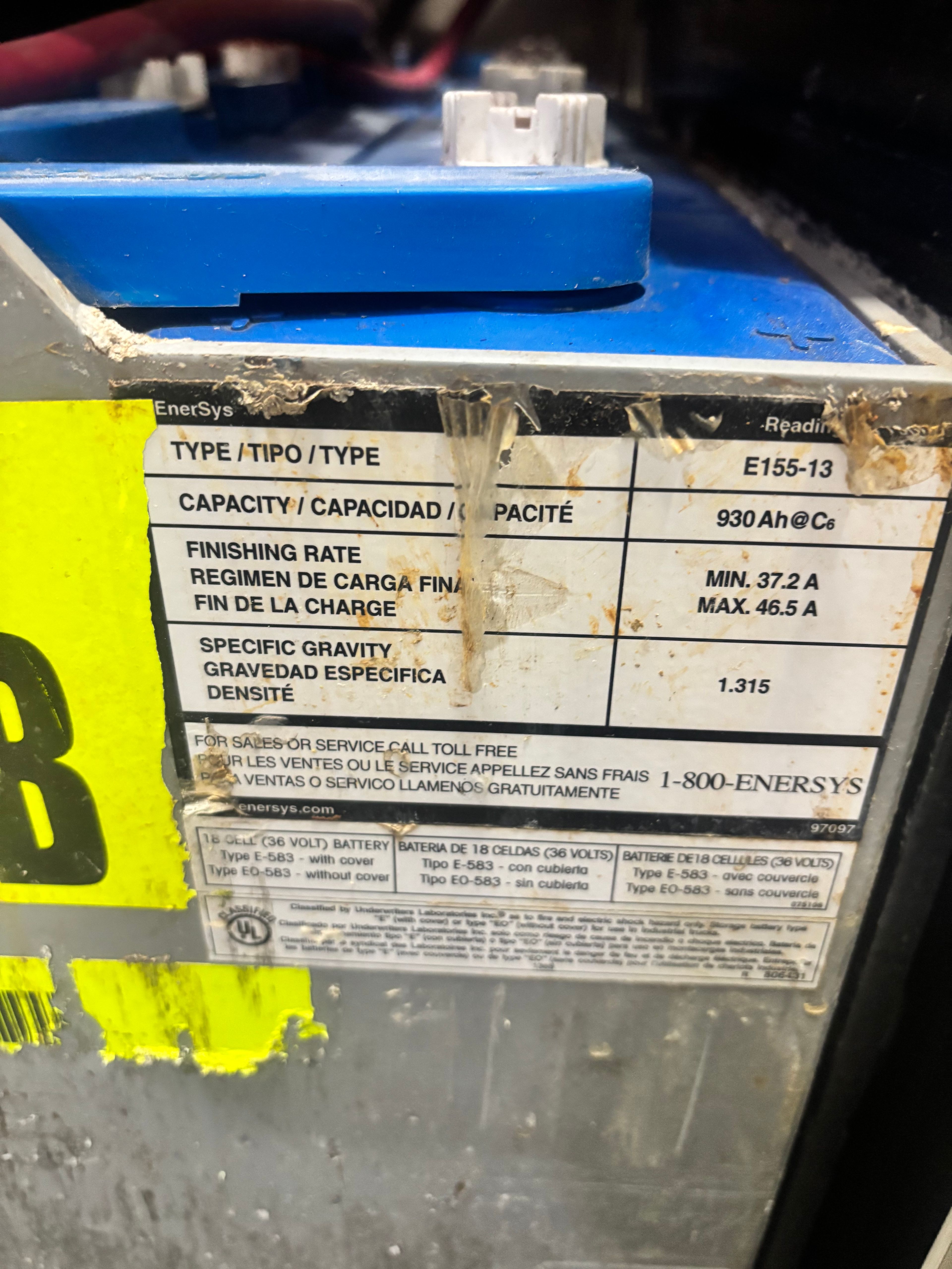 36 Volt Battery - Enersys - Document 3