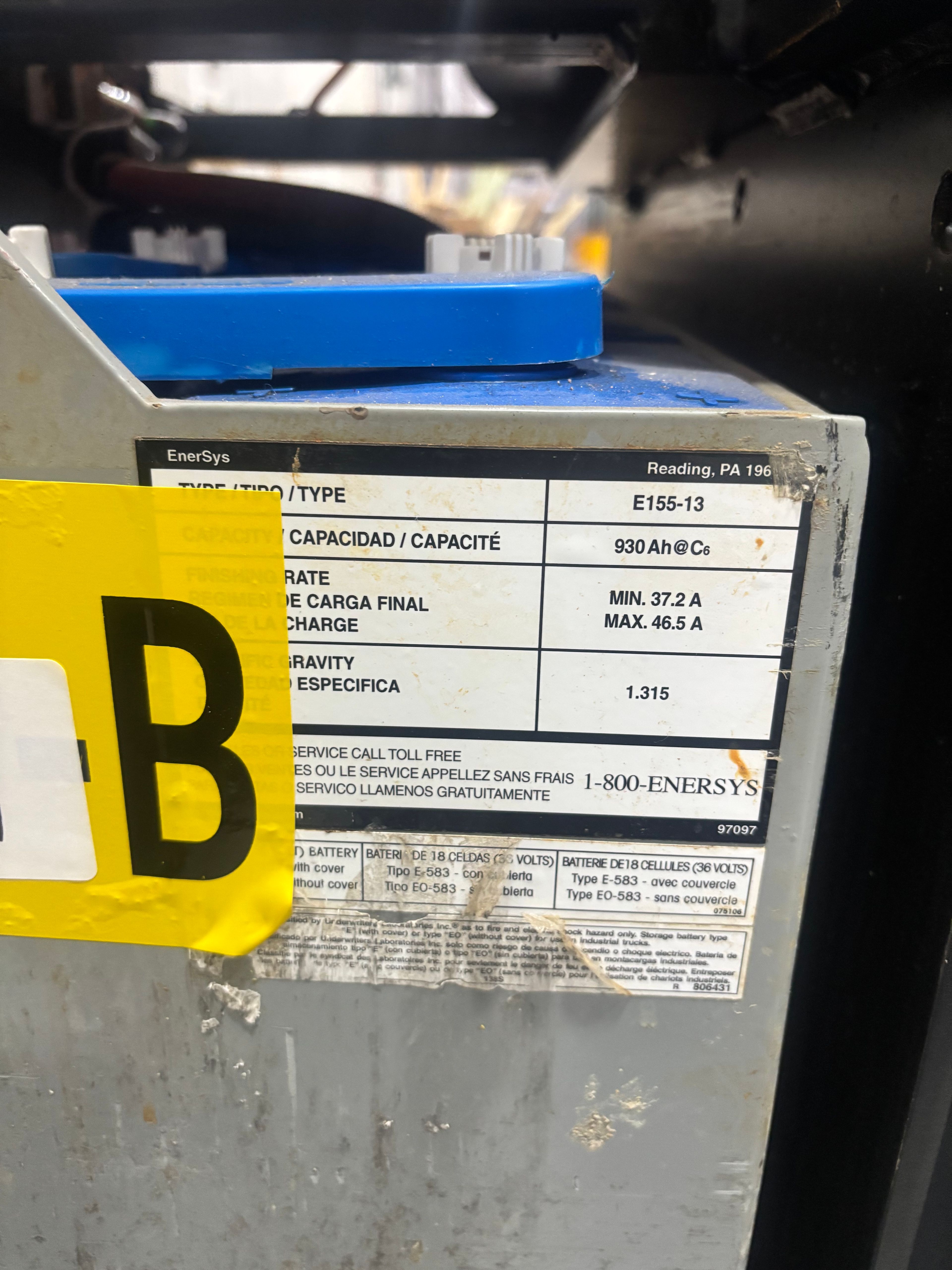36 Volt Battery - Enersys - Document 3