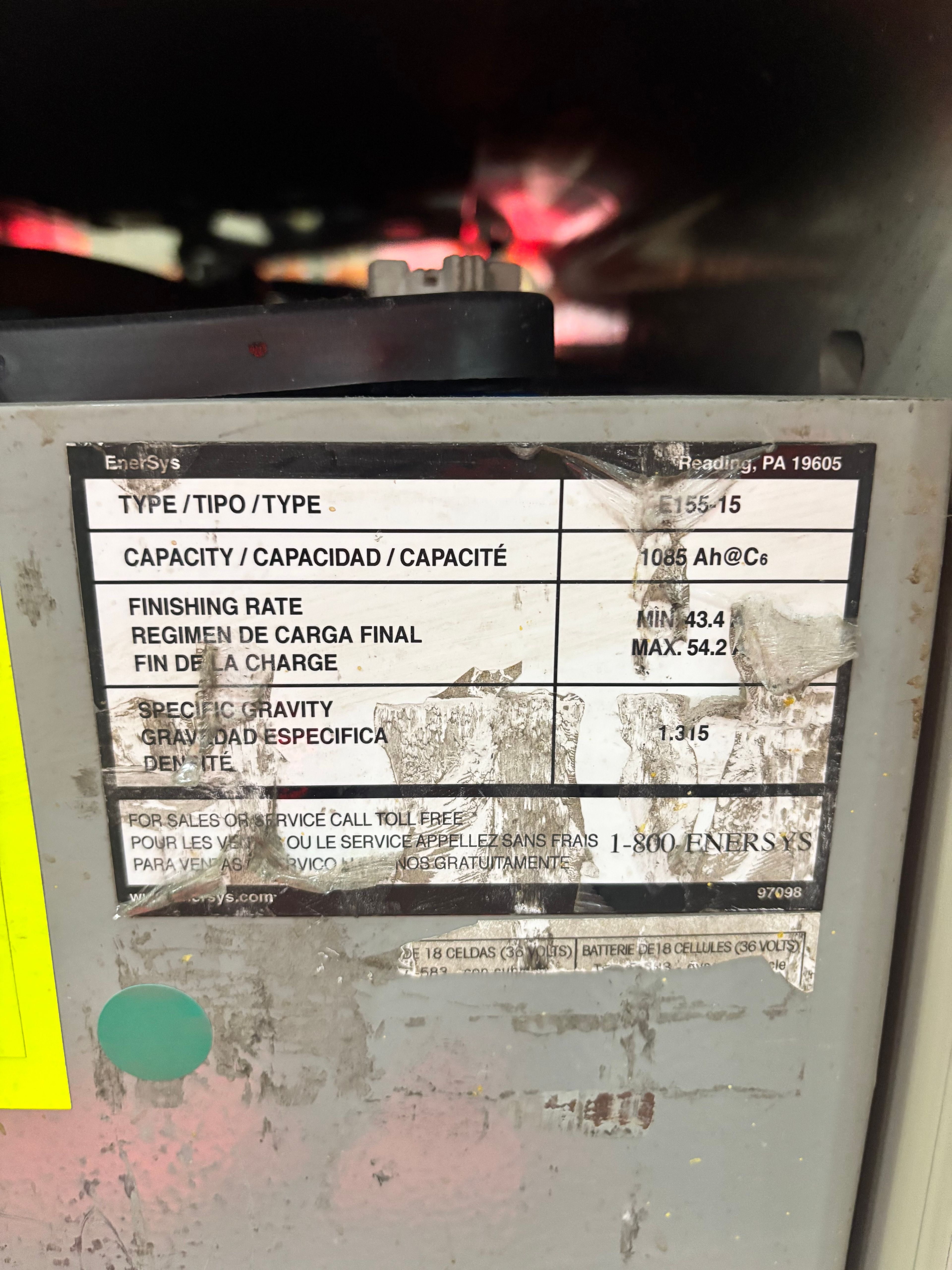 36 Volt Battery - Enersys - Document 2