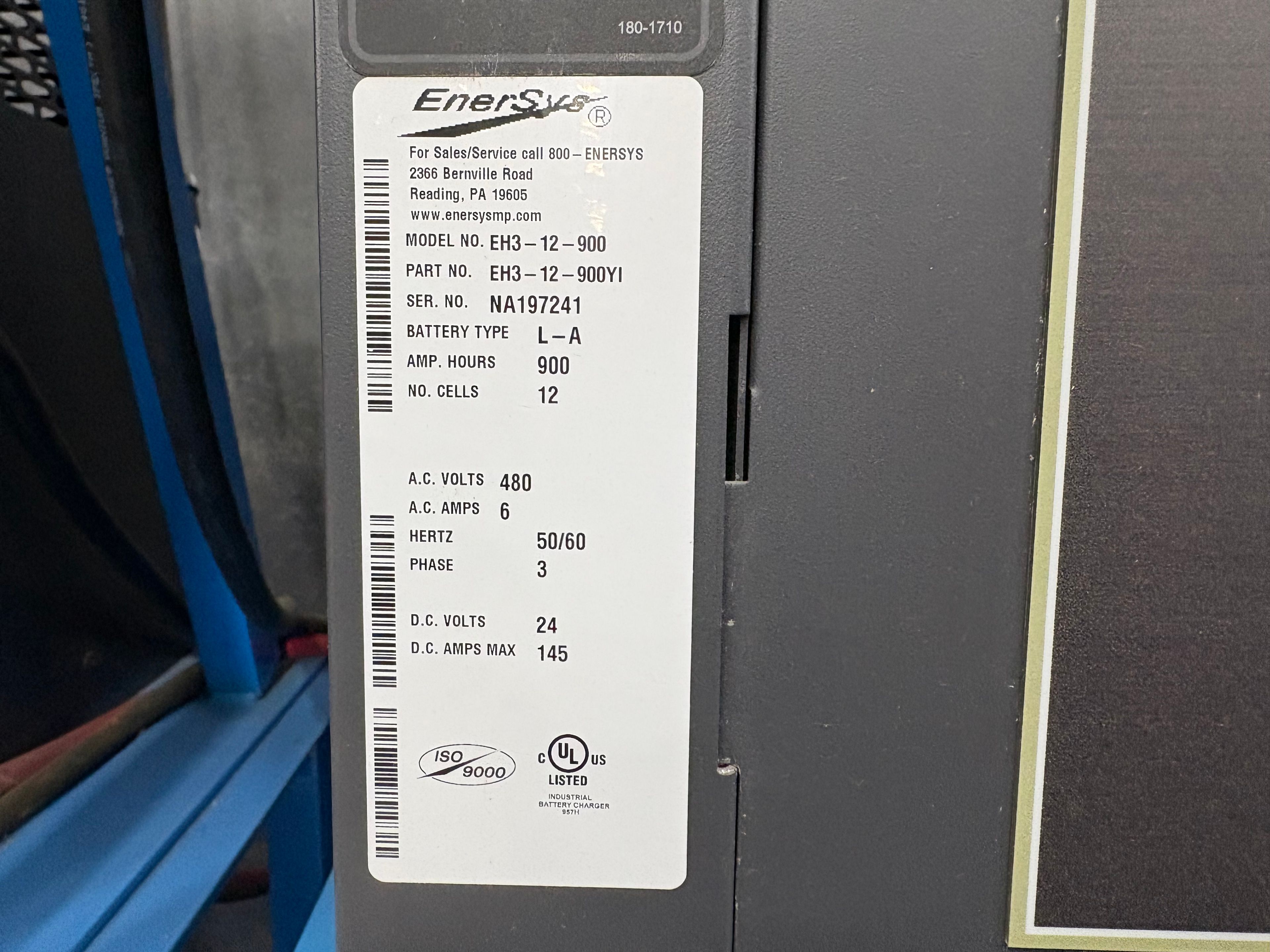 Enersys Enforcer HF- 24V Battery Charger - Document 3