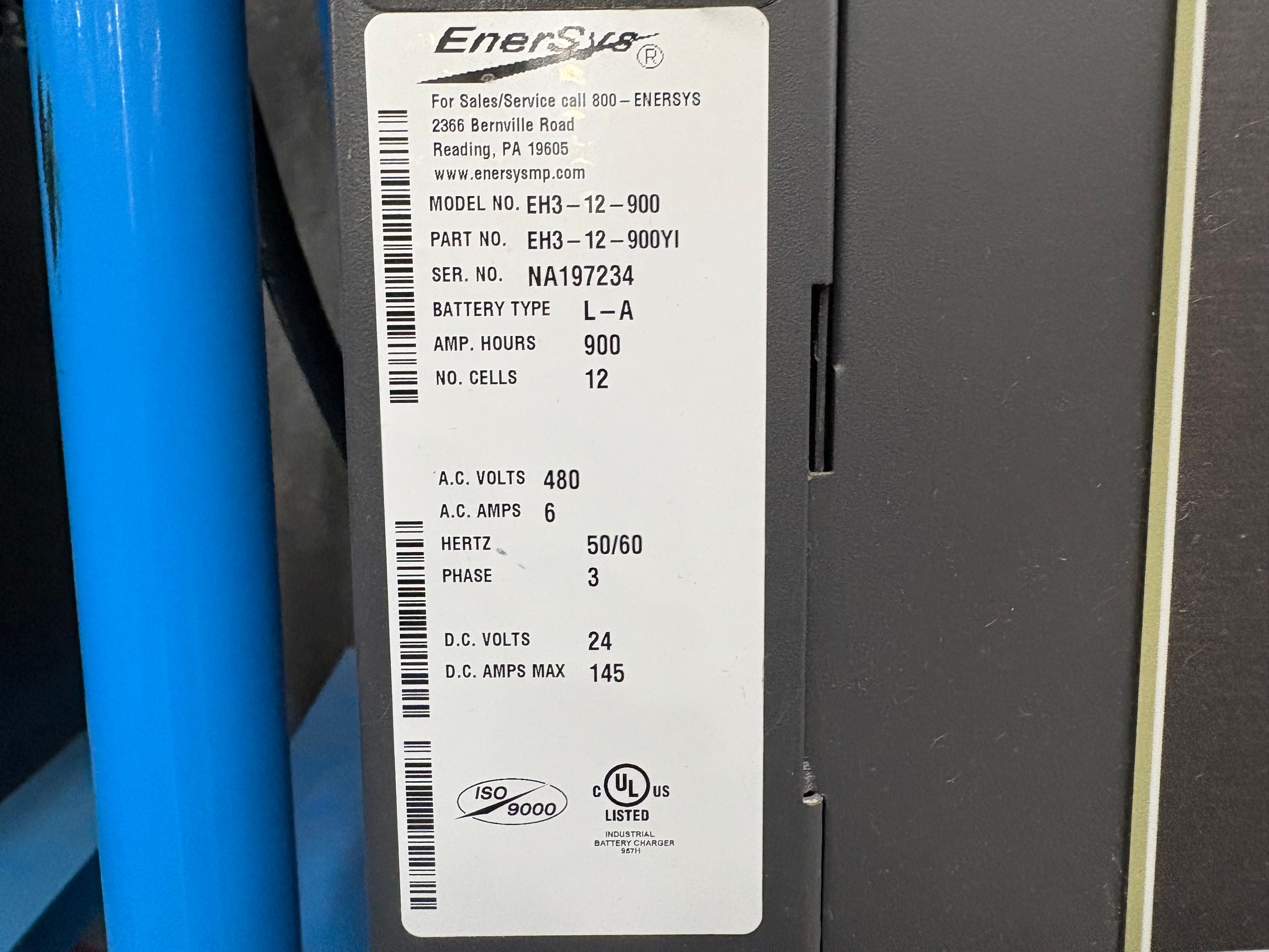 Enersys Enforcer HF- 24V Battery Charger - Document 3