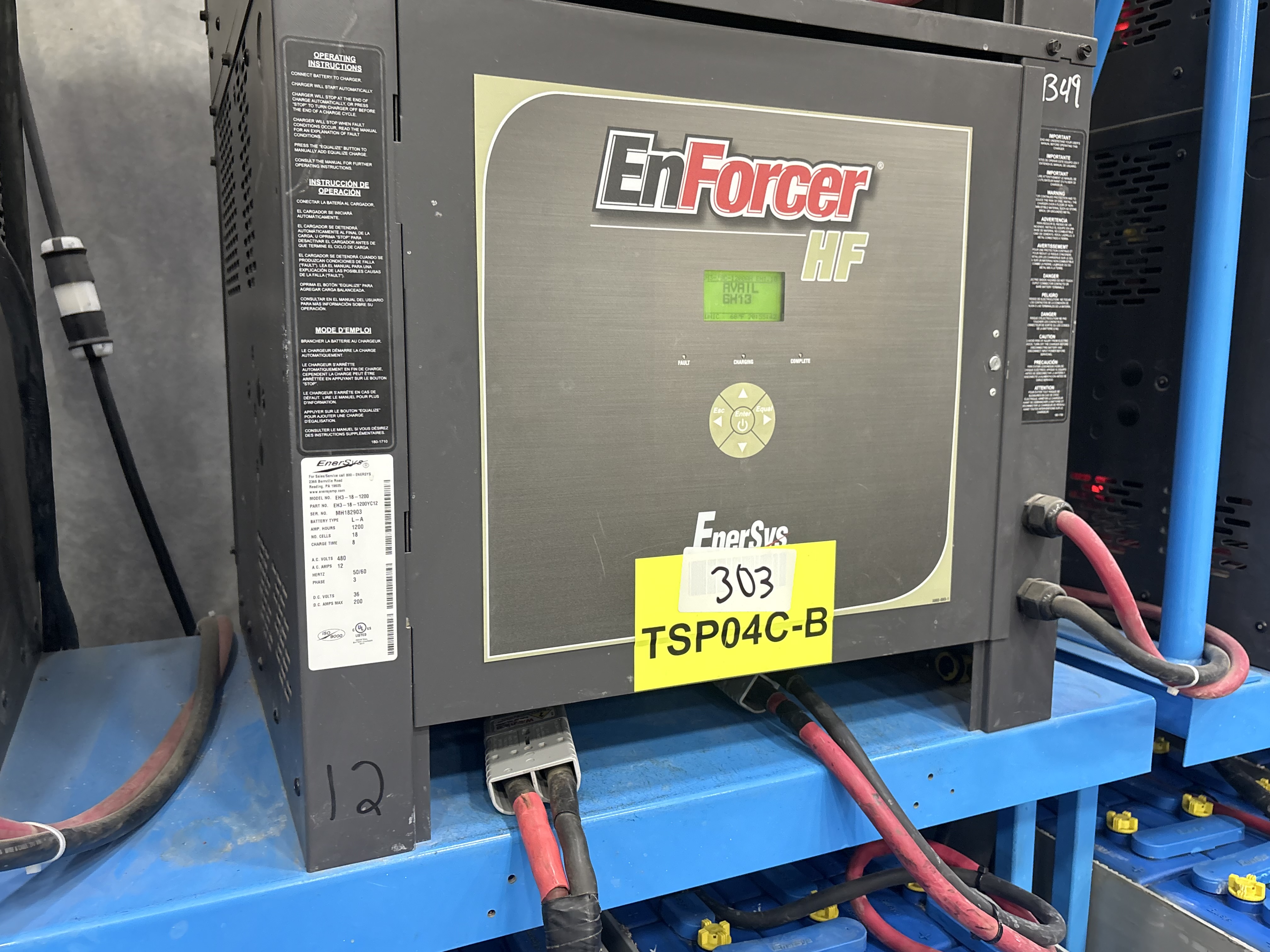 Enersys Enforcer HF- 36V Battery Charger