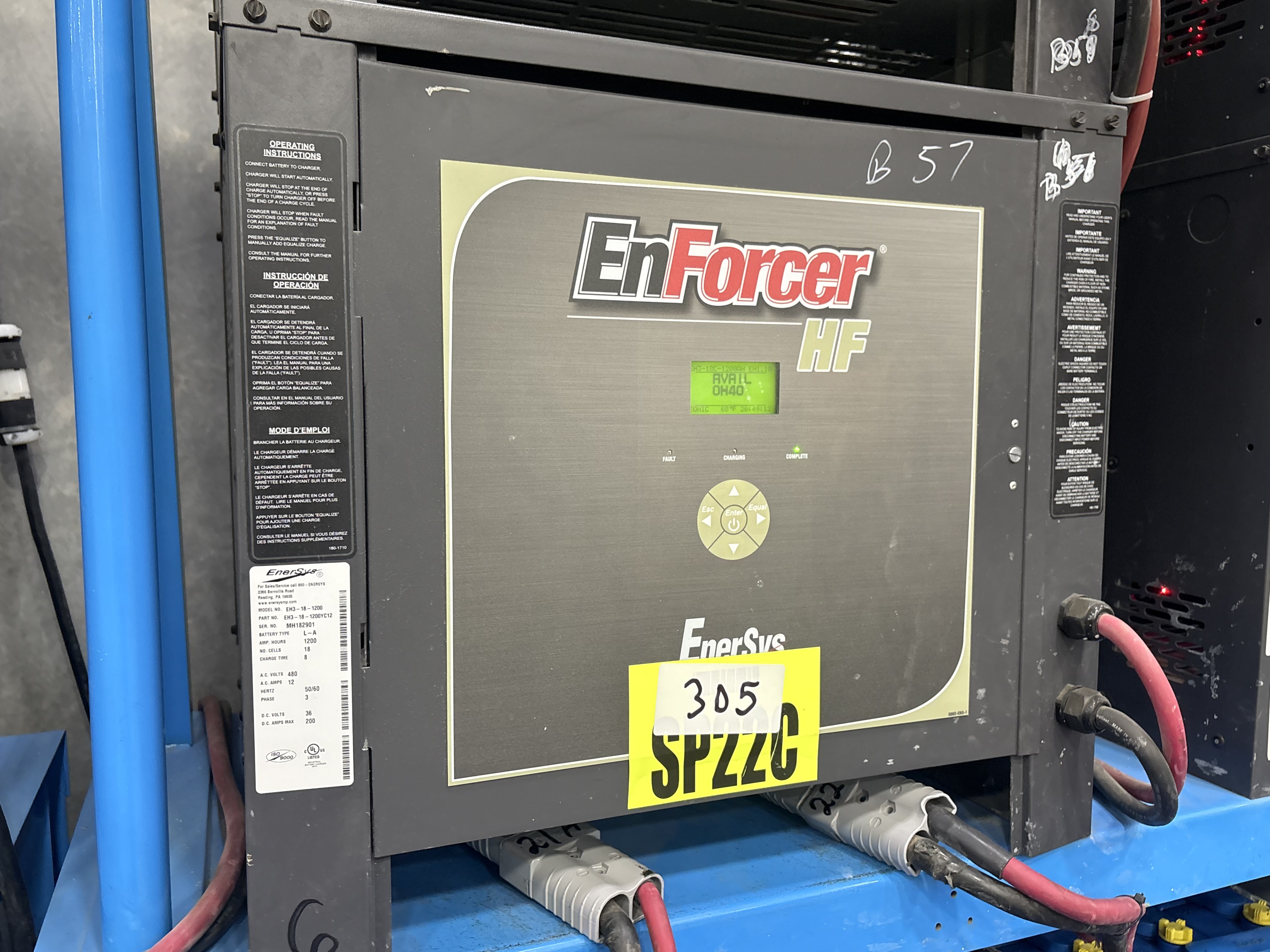 Enersys Enforcer HF- 36V Battery Charger
