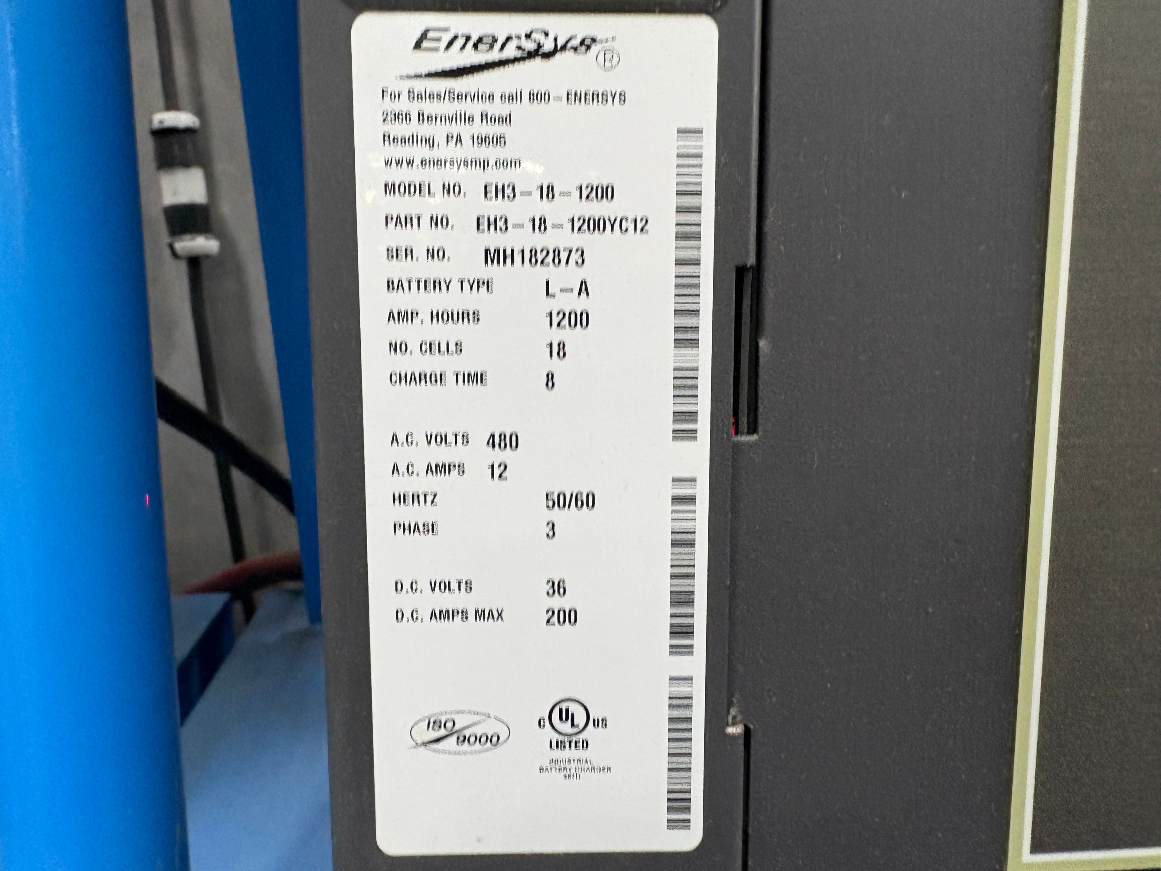Enersys Enforcer HF- 36V Battery Charger - Document 7