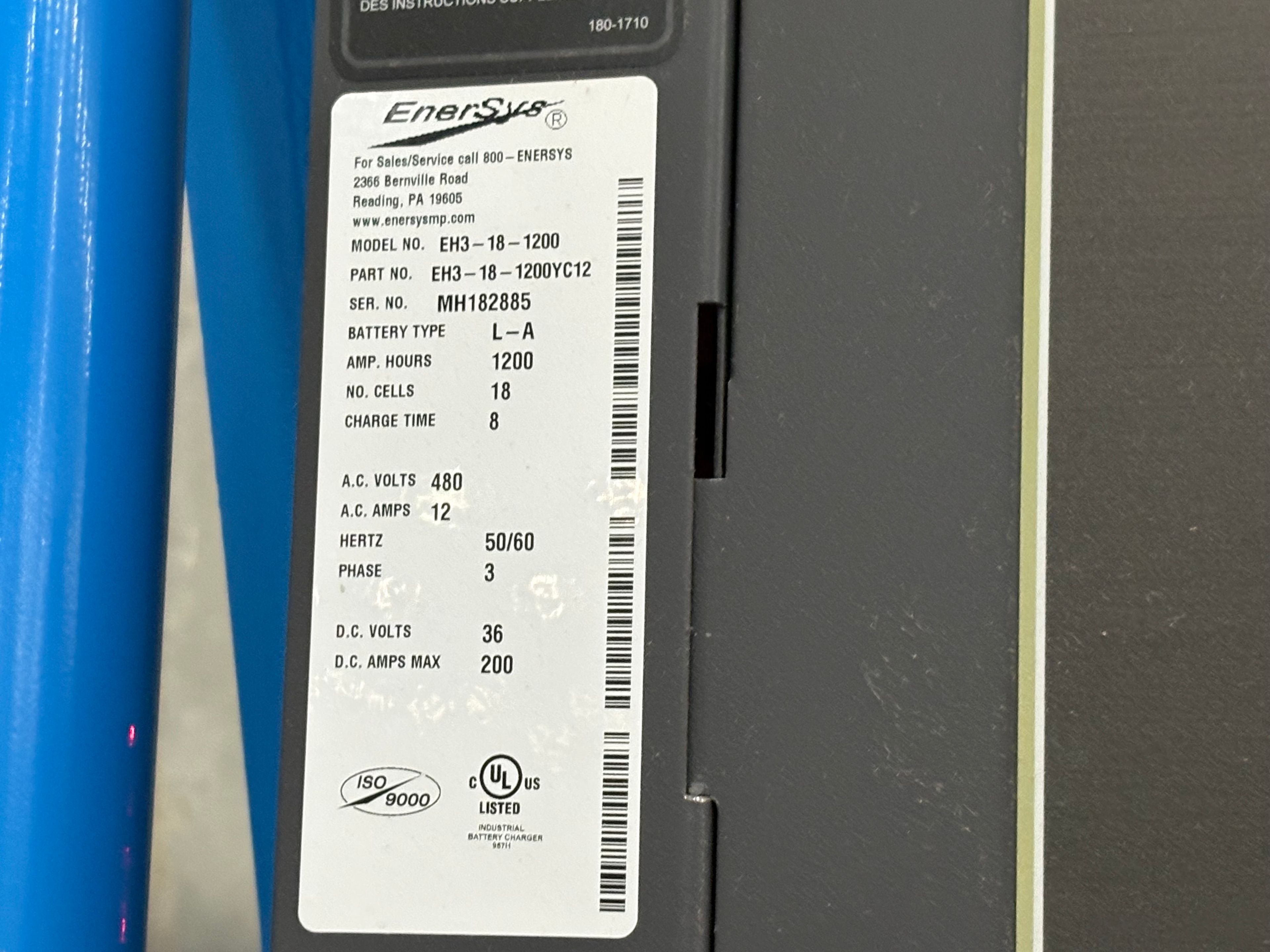 Enersys Enforcer HF- 36V Battery Charger - Document 7