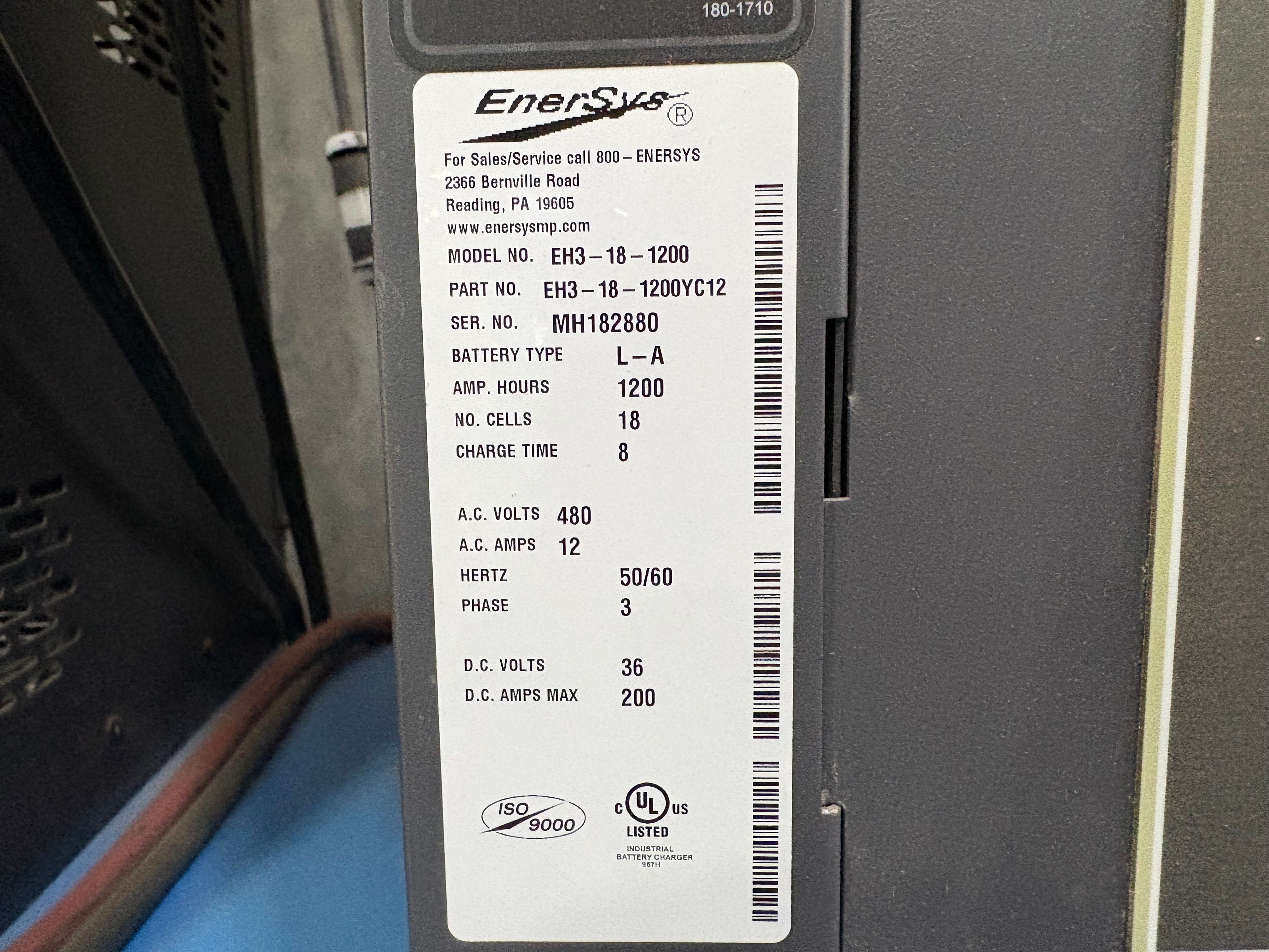 Enersys Enforcer HF- 36V Battery Charger - Document 7