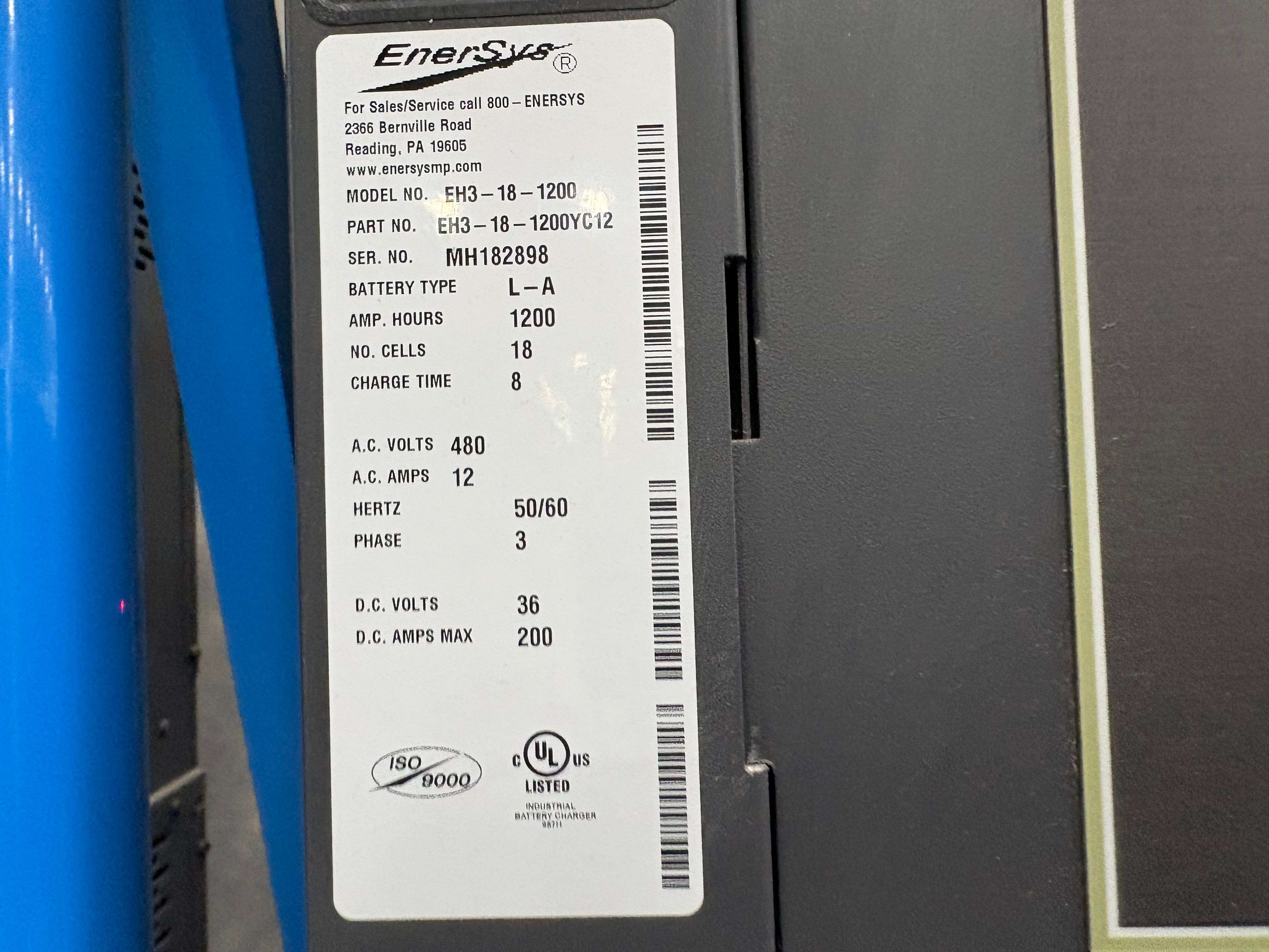 Enersys Enforcer HF- 36V Battery Charger - Document 7