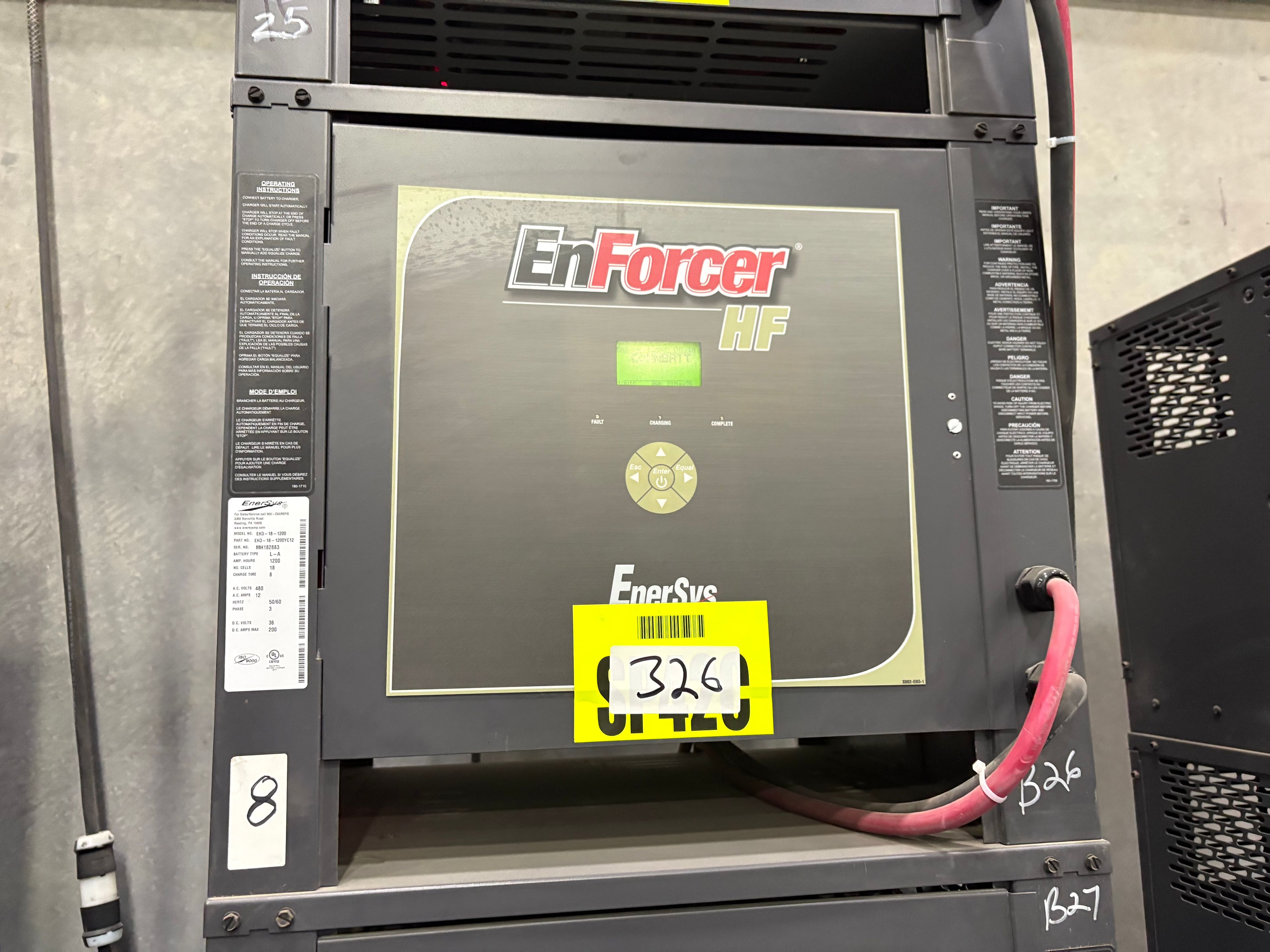 Enersys Enforcer HF- 36V Battery Charger - Document 5