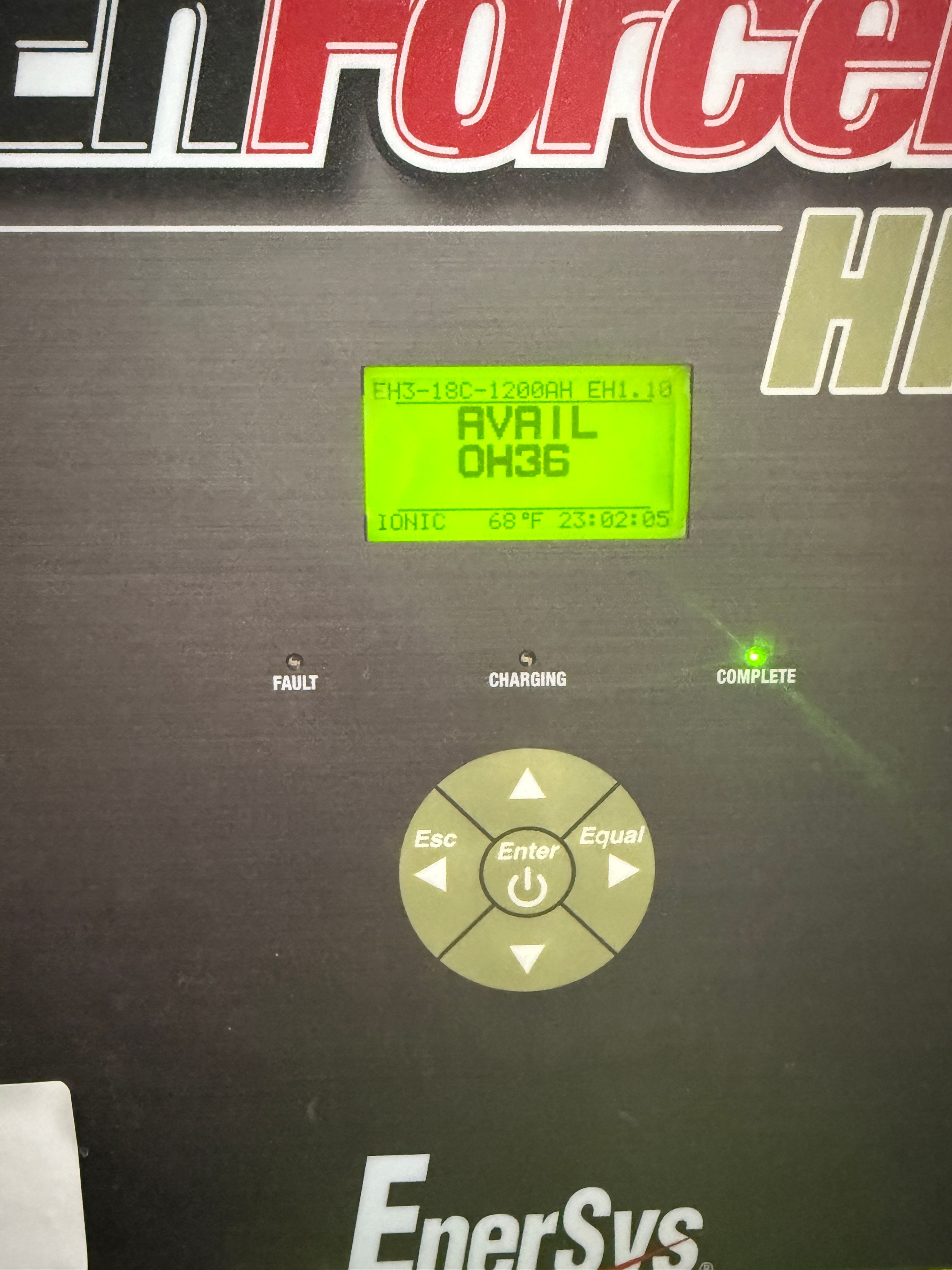 Enersys Enforcer HF- 36V Battery Charger - Document 2