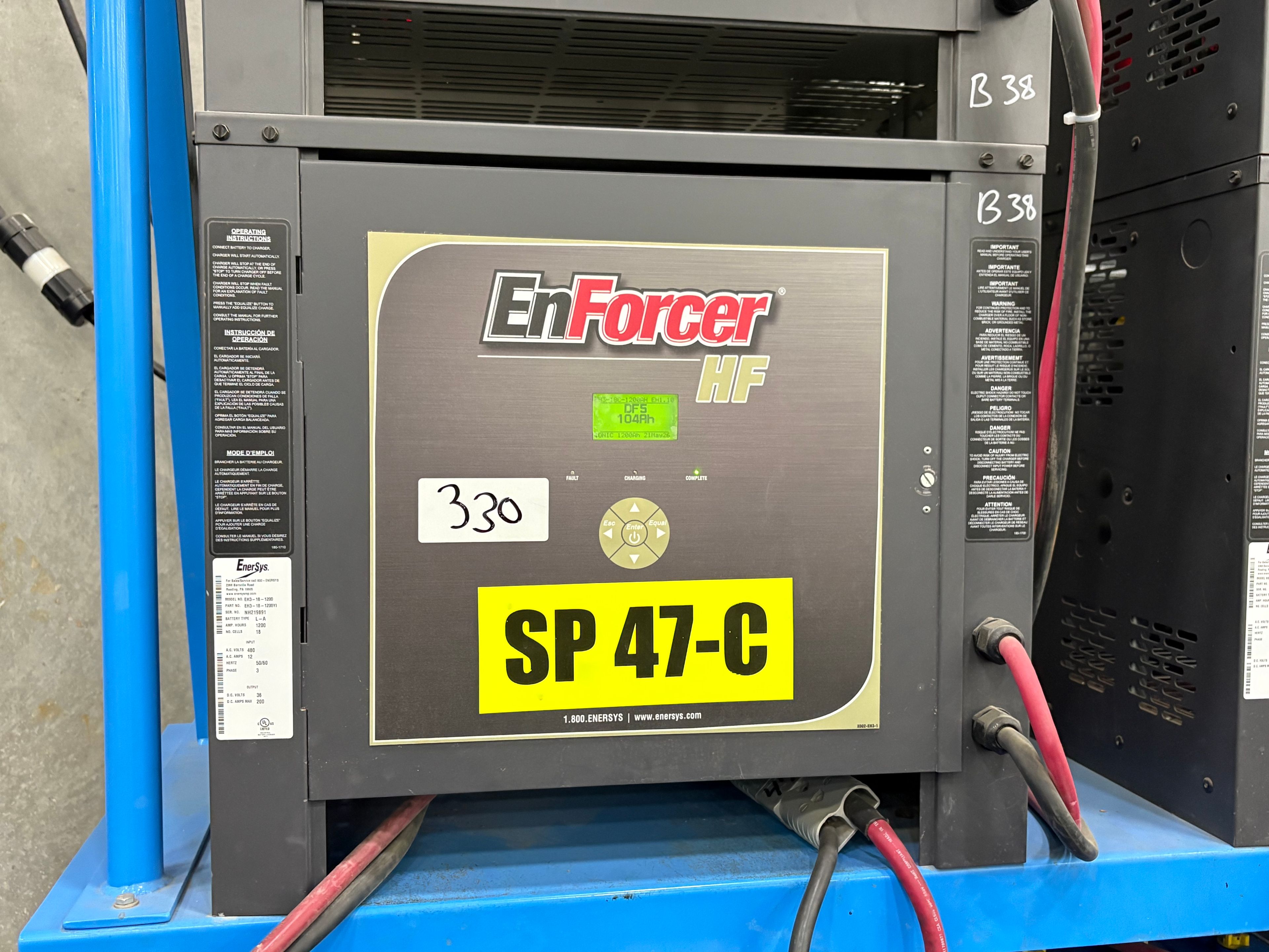 Enersys Enforcer HF- 36V Battery Charger