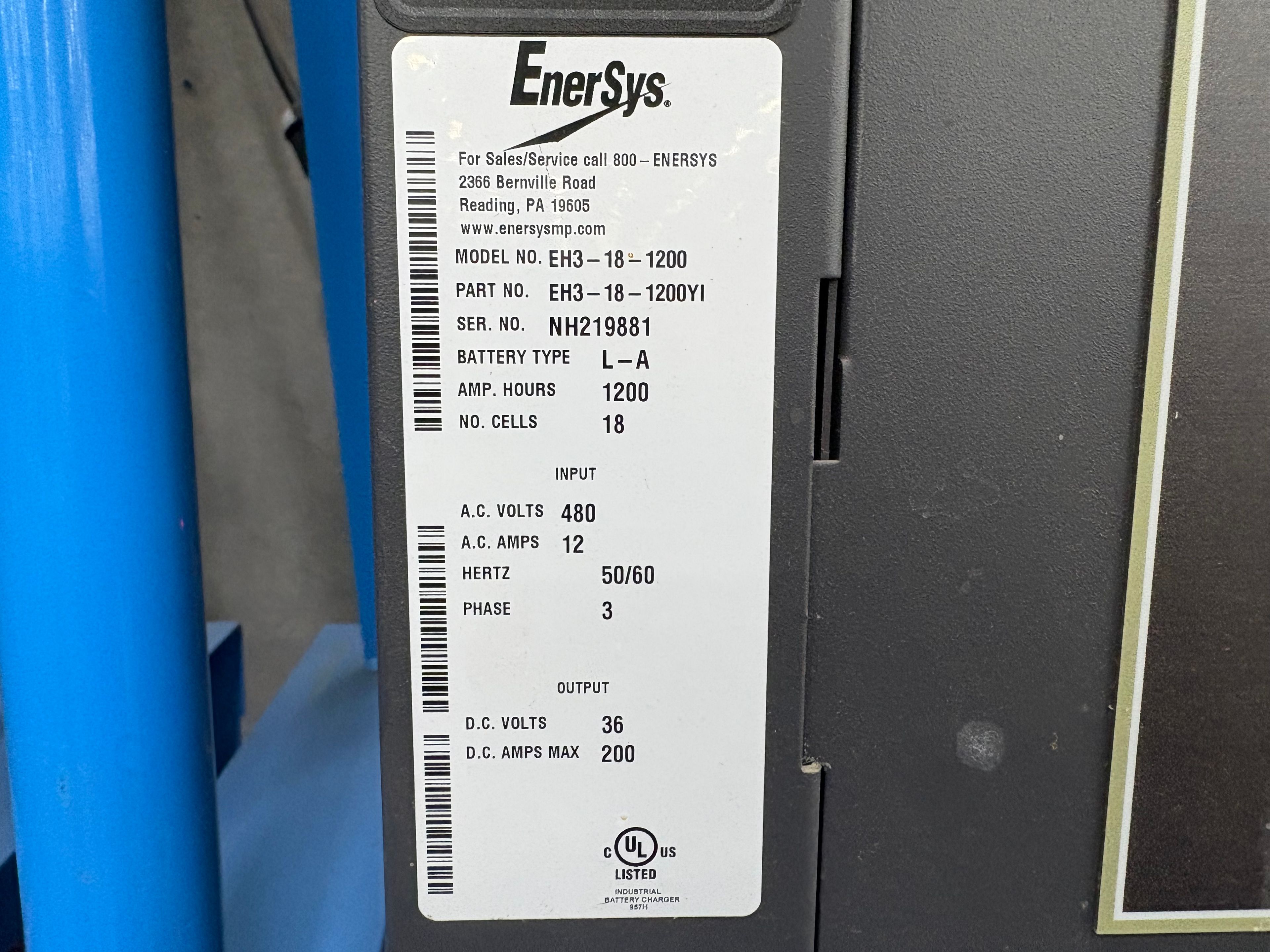 Enersys Enforcer HF- 36V Battery Charger - Document 7