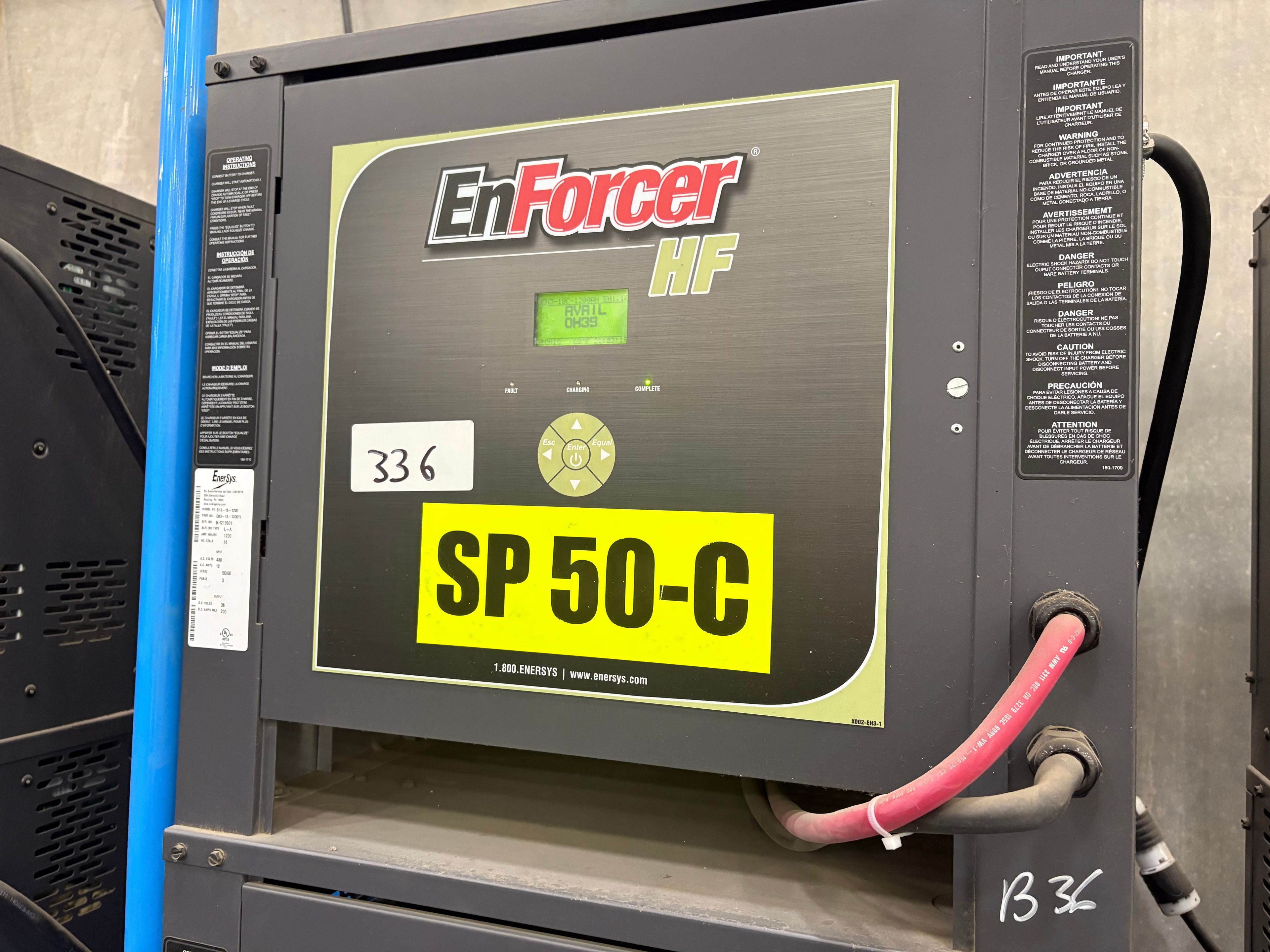 Enersys Enforcer HF- 36V Battery Charger - Document 5