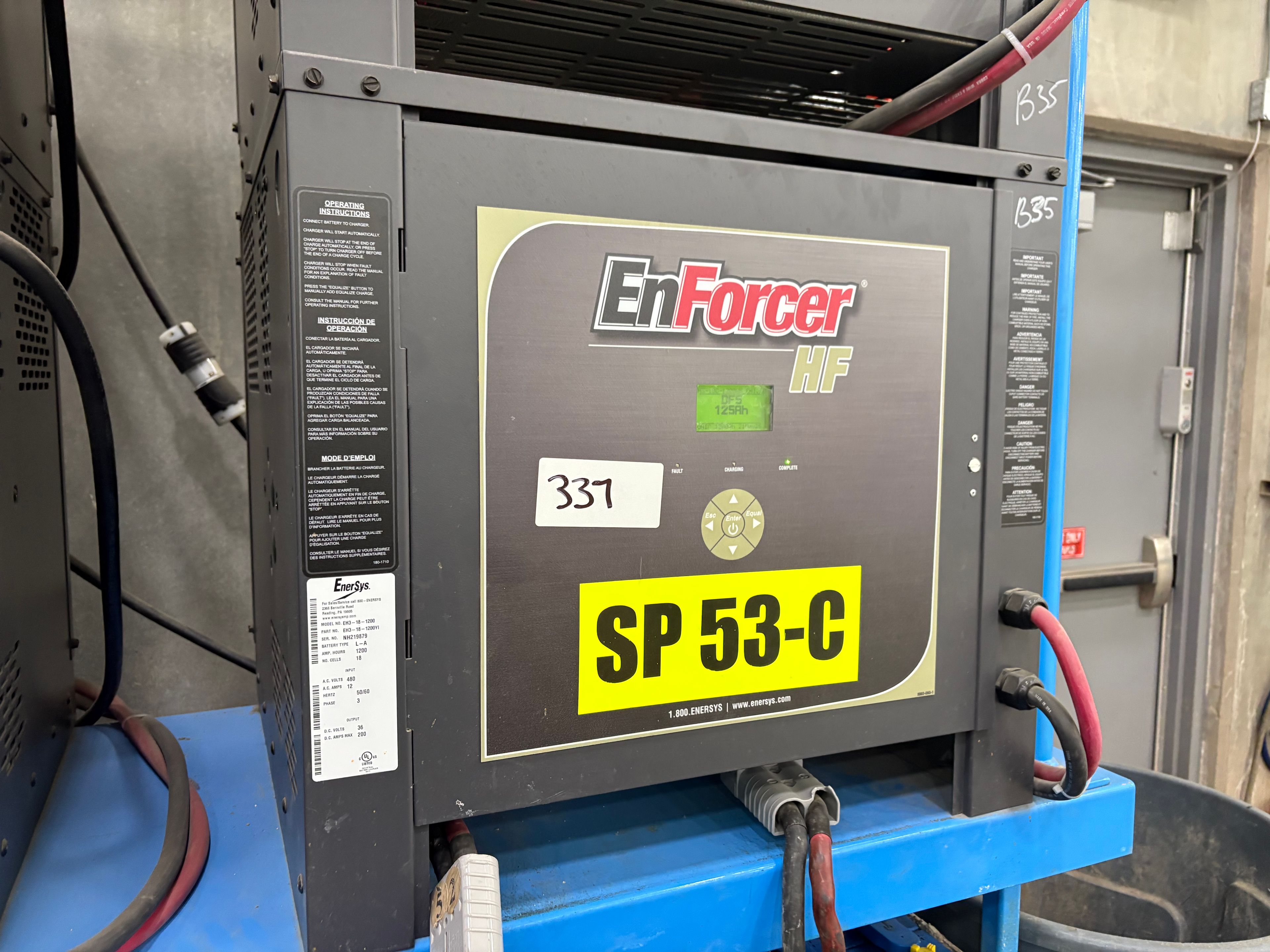Enersys Enforcer HF- 36V Battery Charger - Document 5