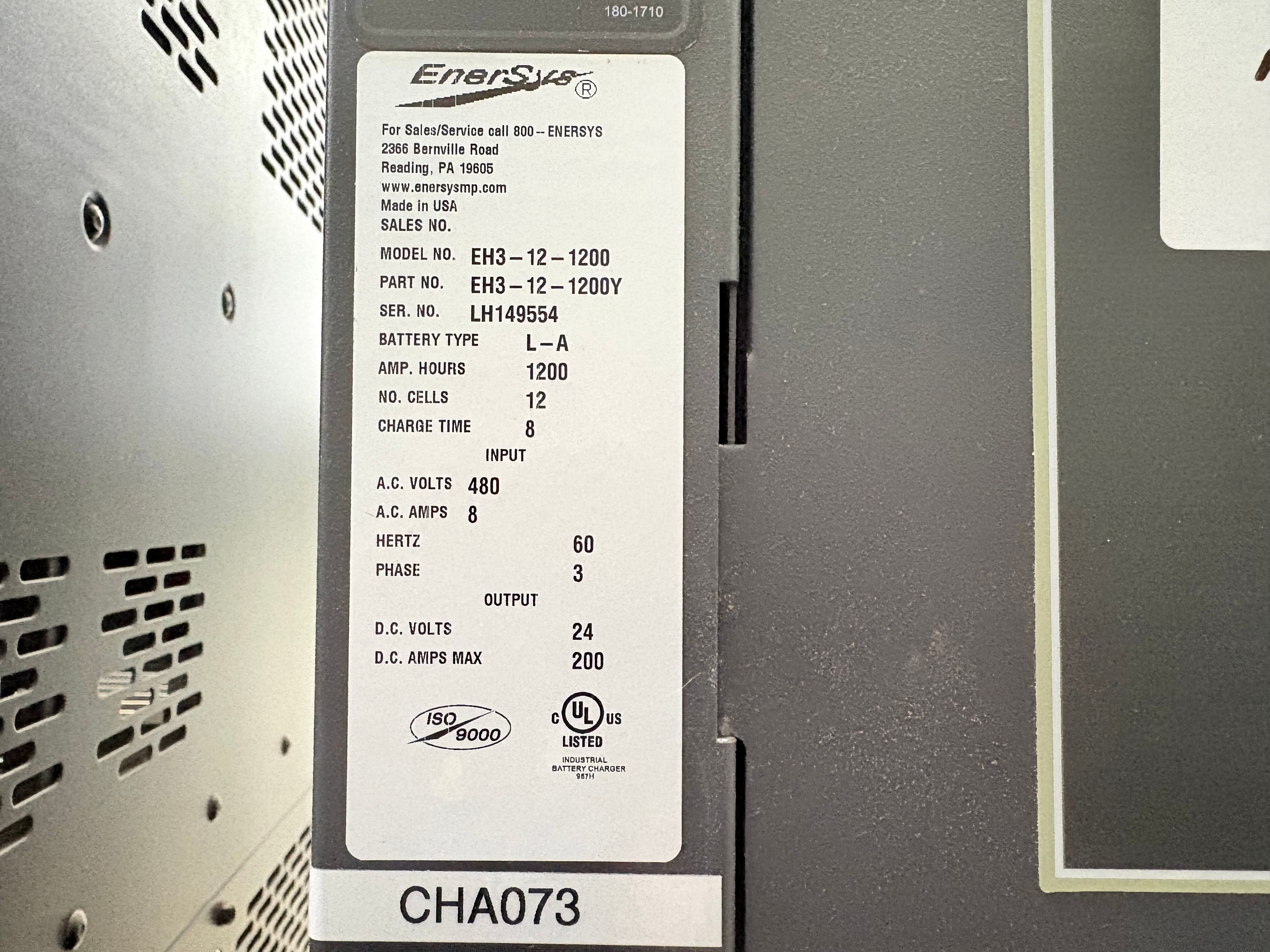 Enersys Enforcer HF- 24V Battery Charger - Document 3