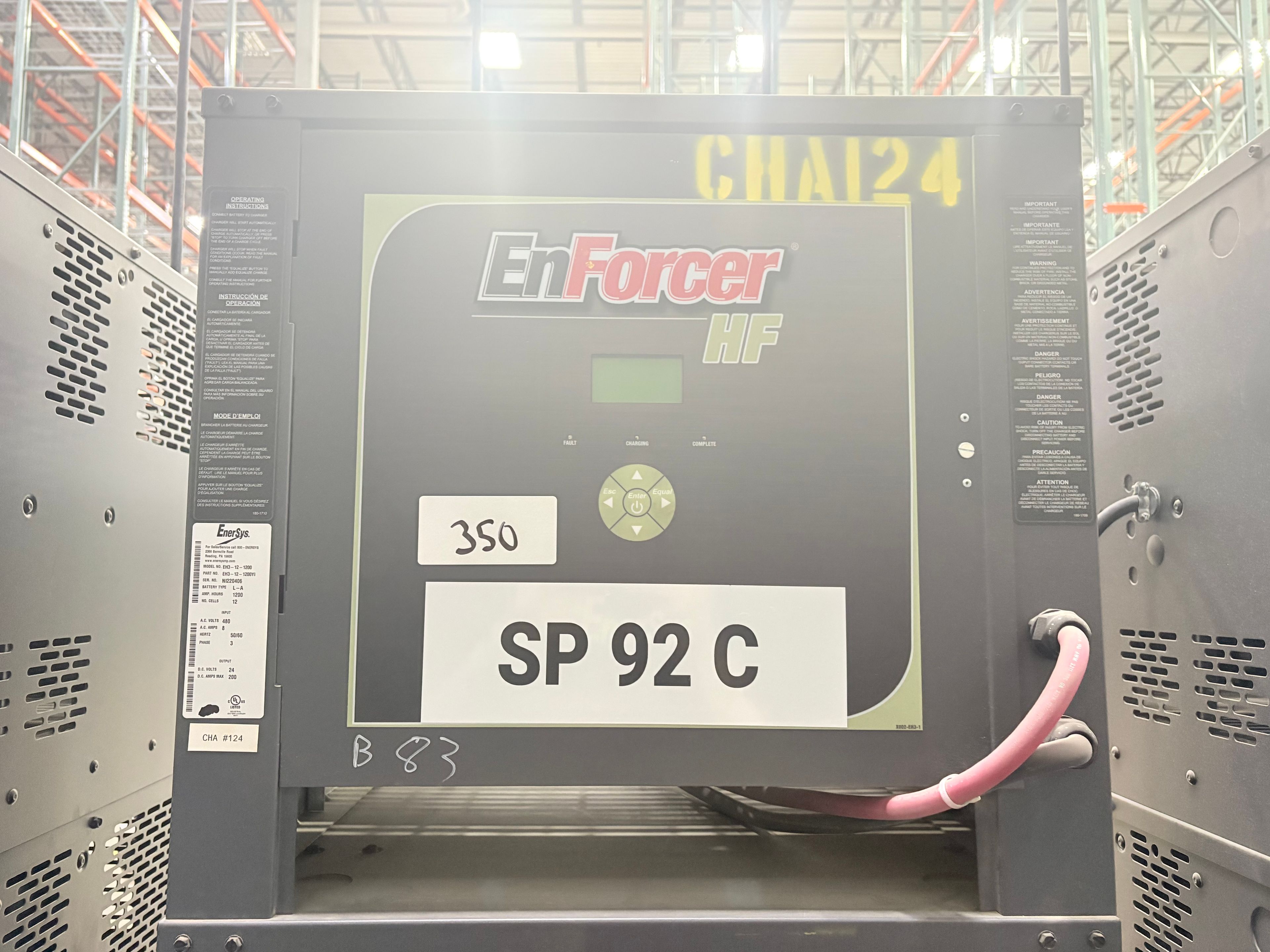 Enersys Enforcer HF- 24V Battery Charger