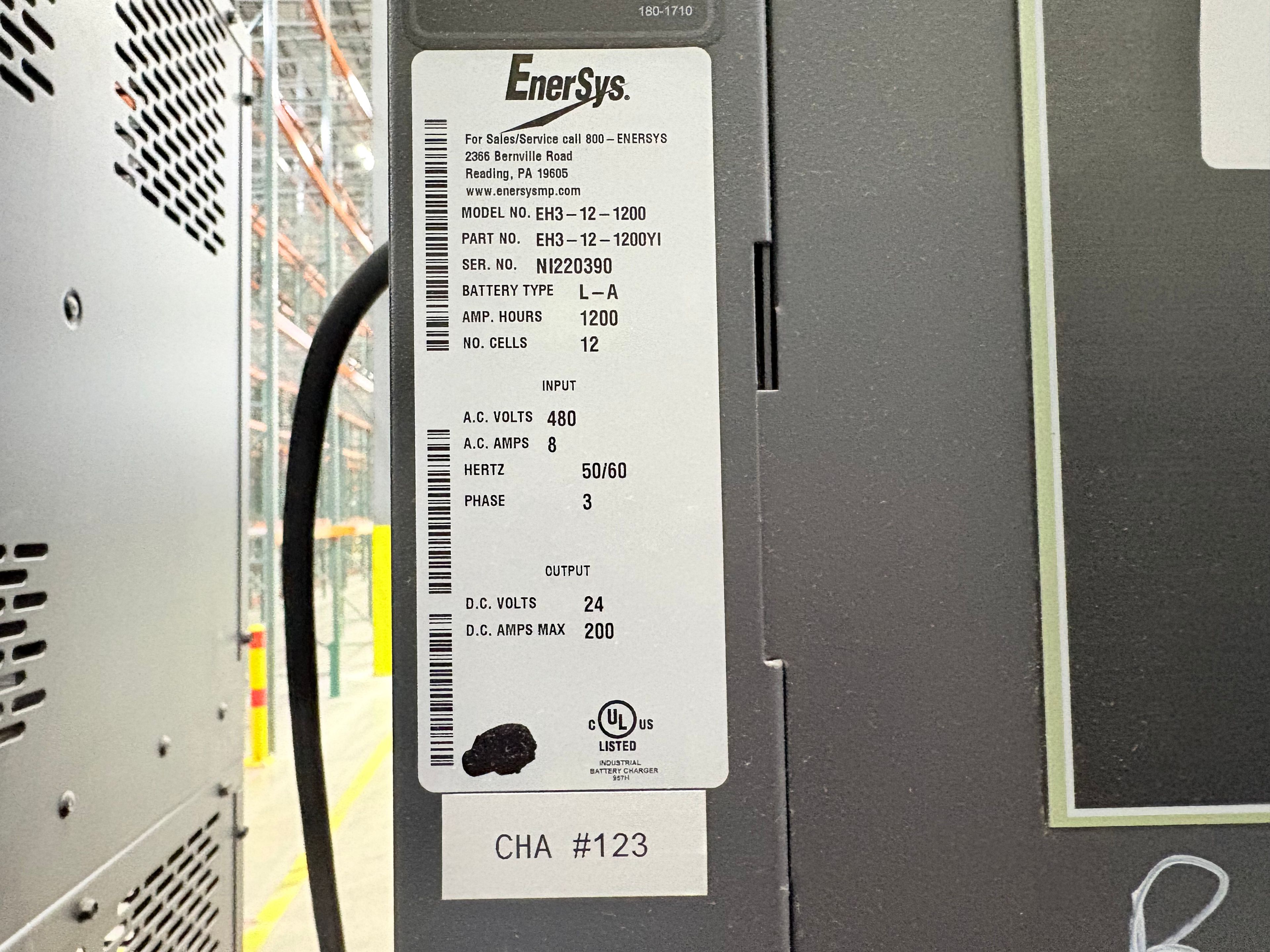 Enersys Enforcer HF- 24V Battery Charger - Document 3