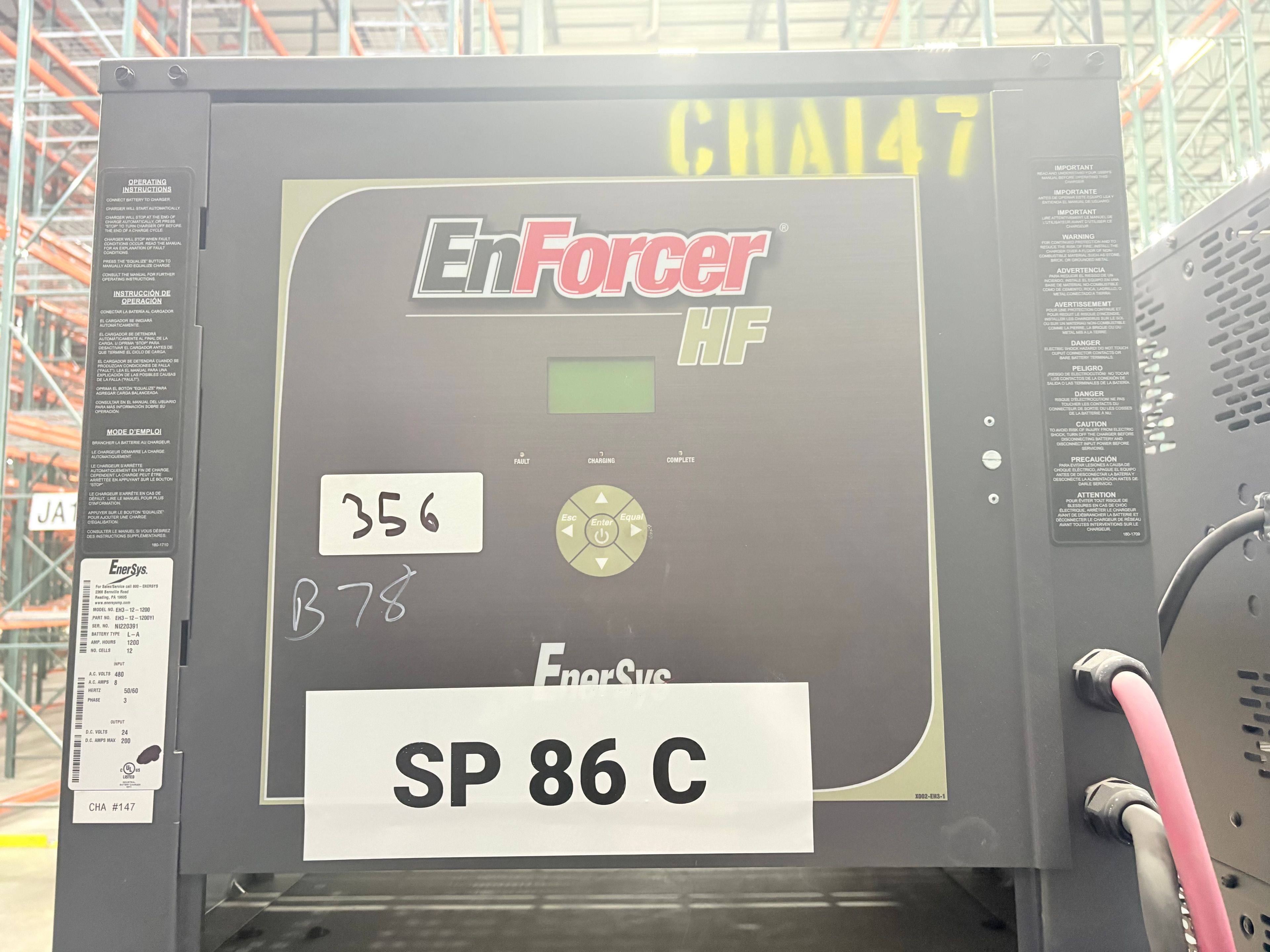 Enersys Enforcer HF- 24V Battery Charger