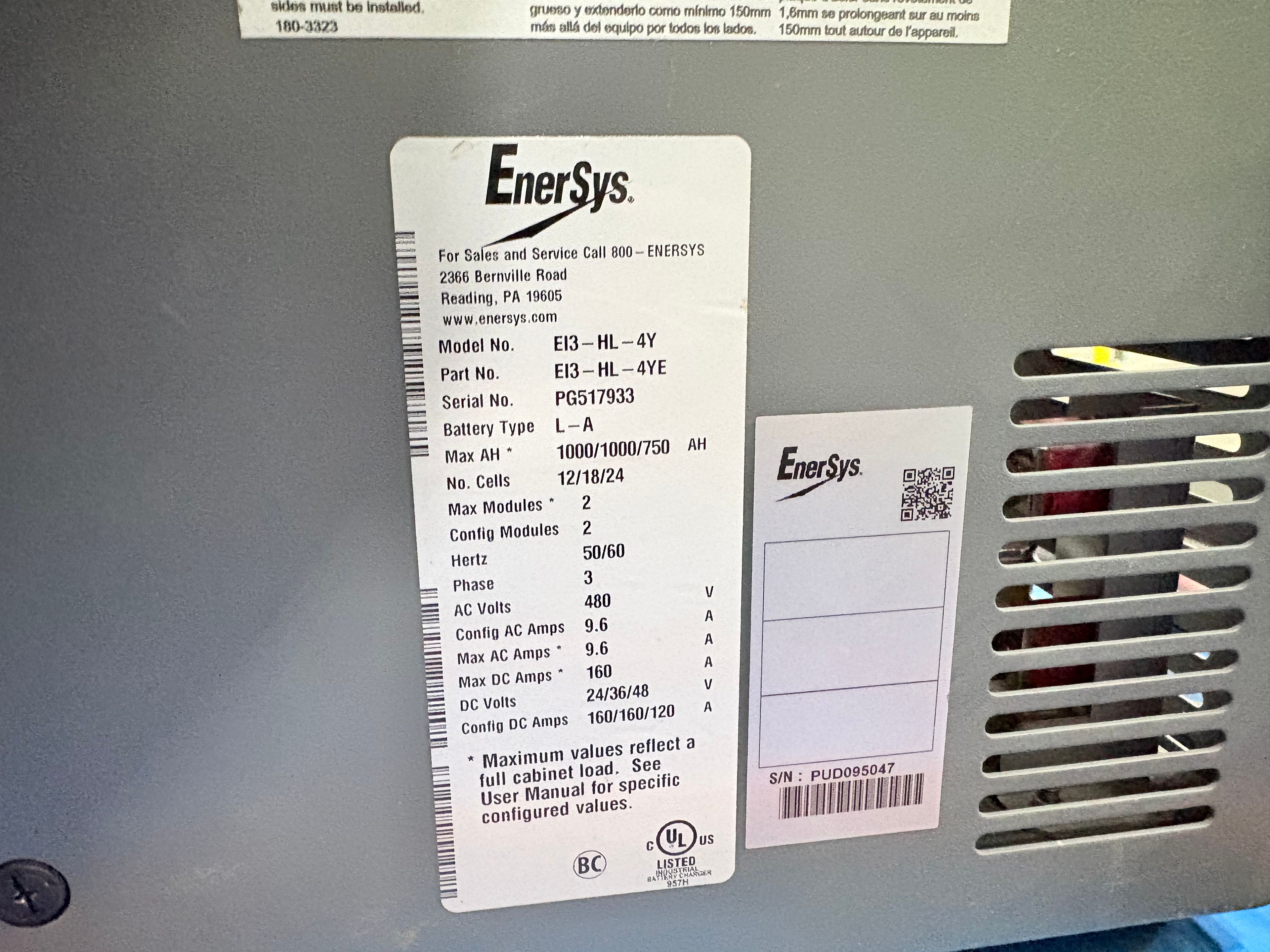 Enersys Enforcer Impaq - 24V/36V/48V Charger - Document 2