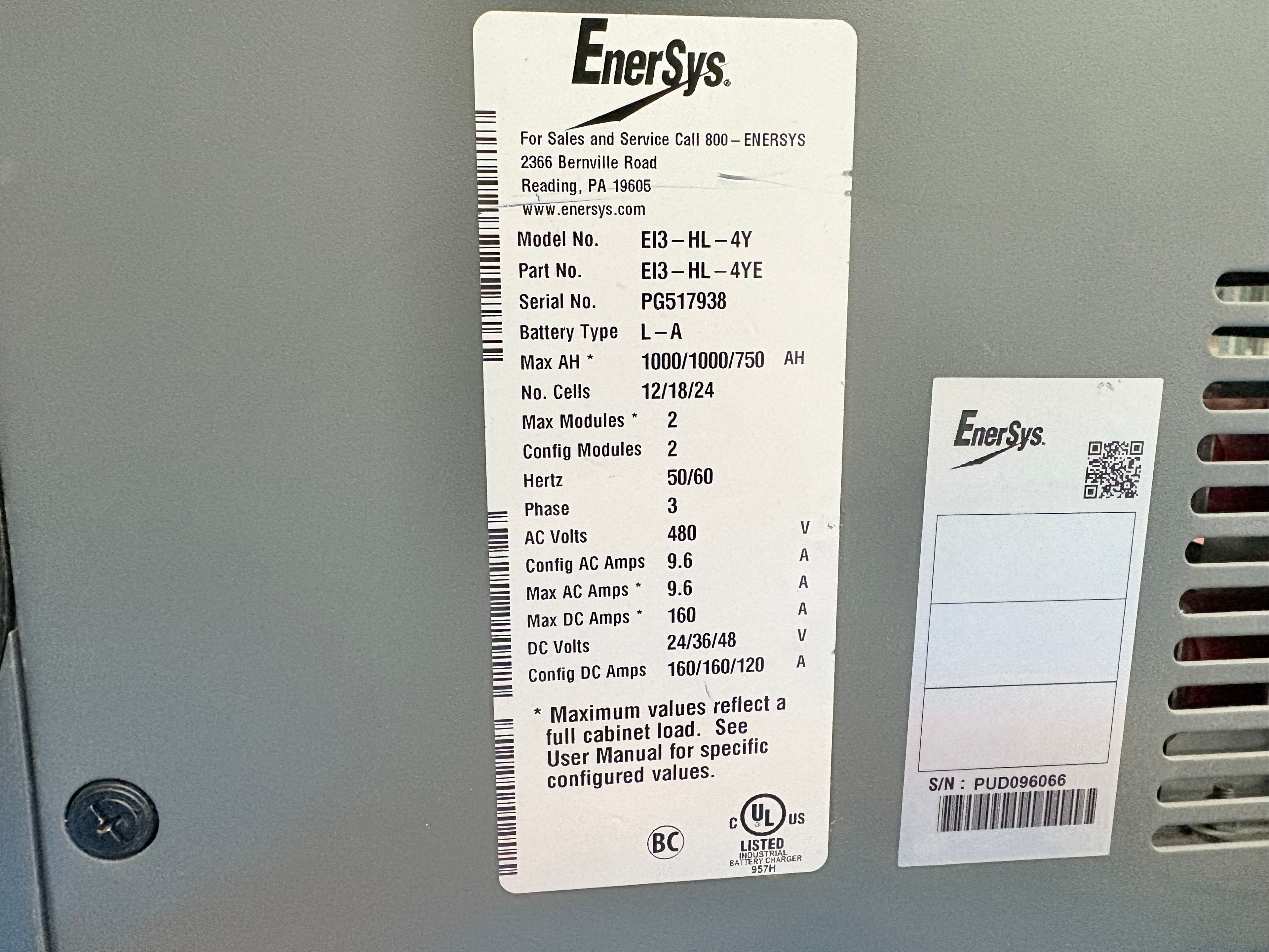 Enersys Enforcer Impaq - 24V/36V/48V Charger - Document 2