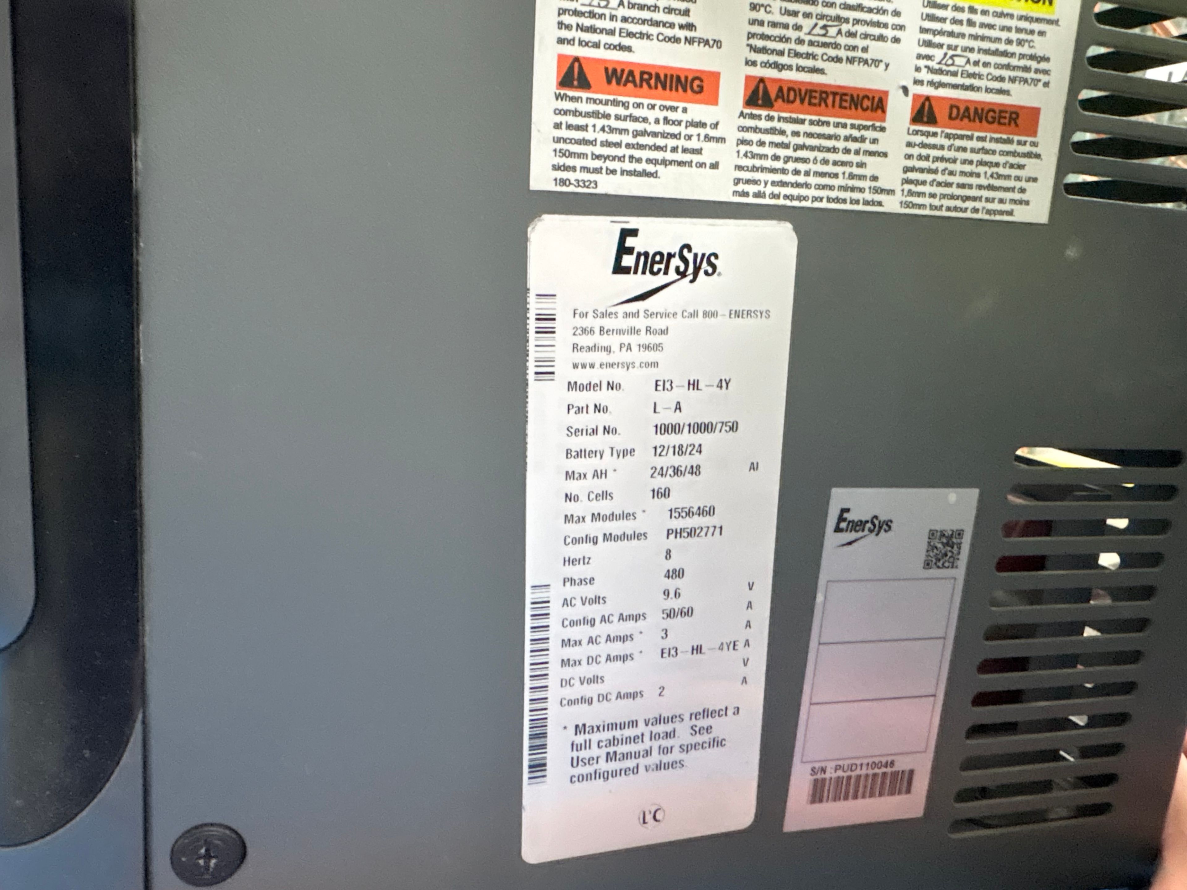 Enersys Enforcer Impaq - 24V/36V/48V Charger - Document 2