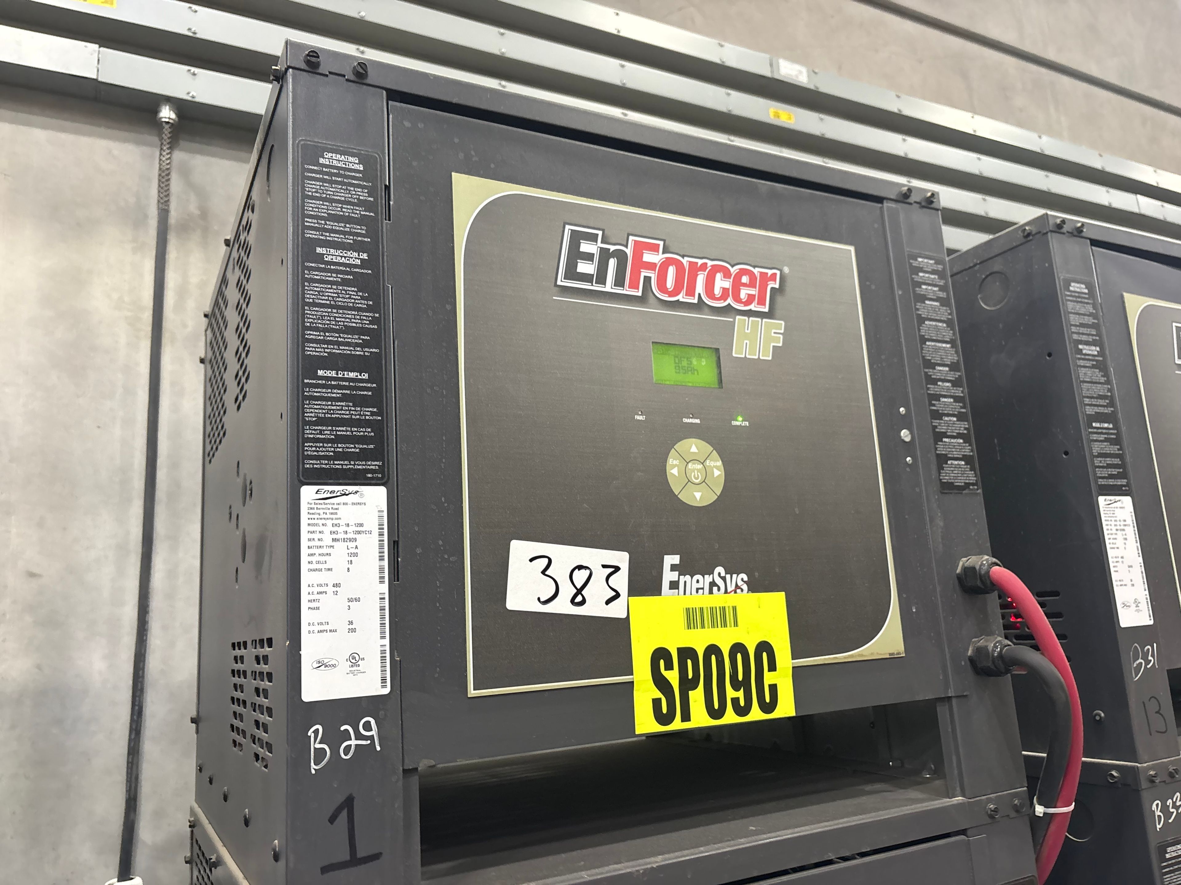 Enersys Enforcer HF- 36V Battery Charger