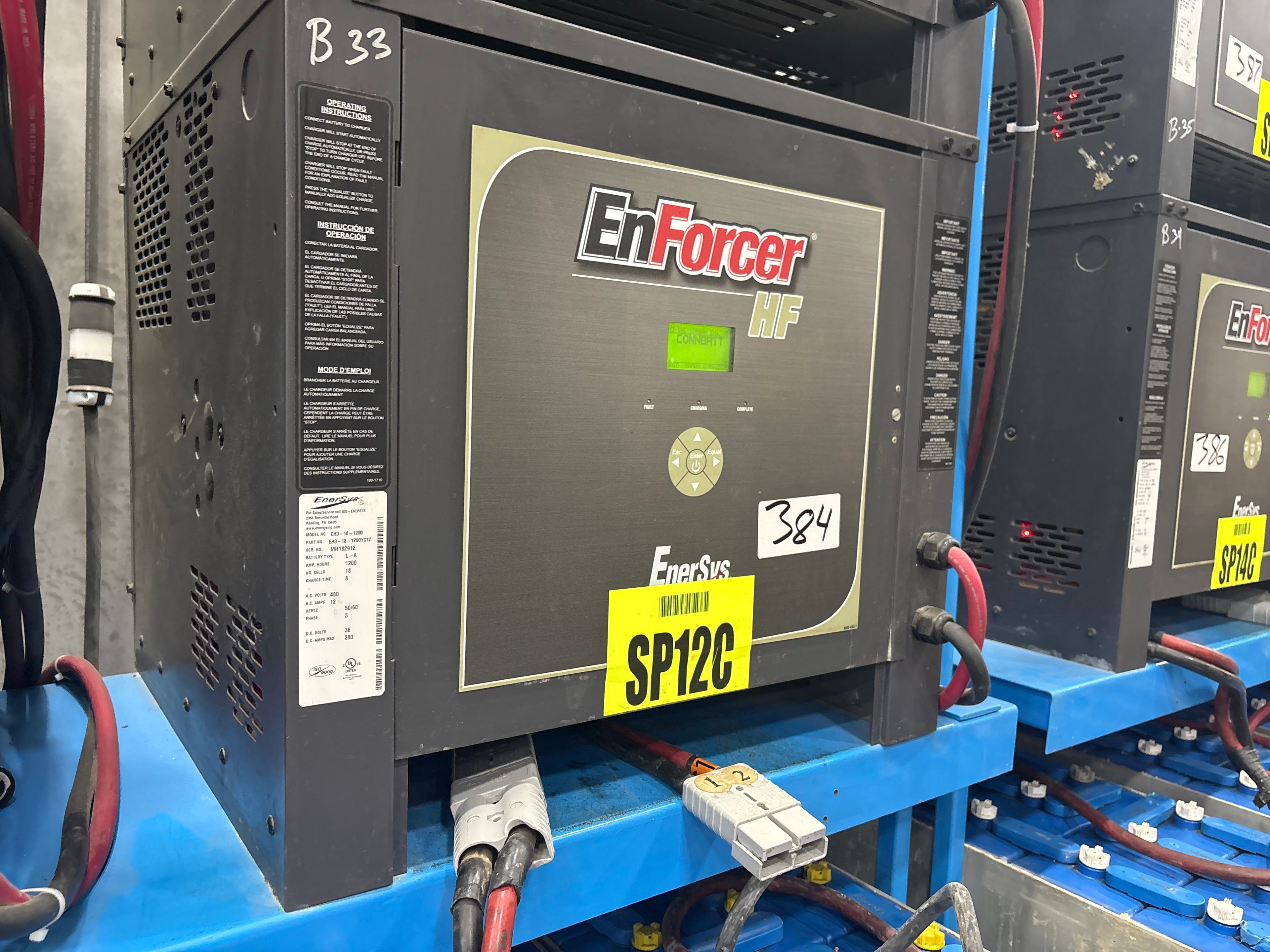 Enersys Enforcer HF- 36V Battery Charger