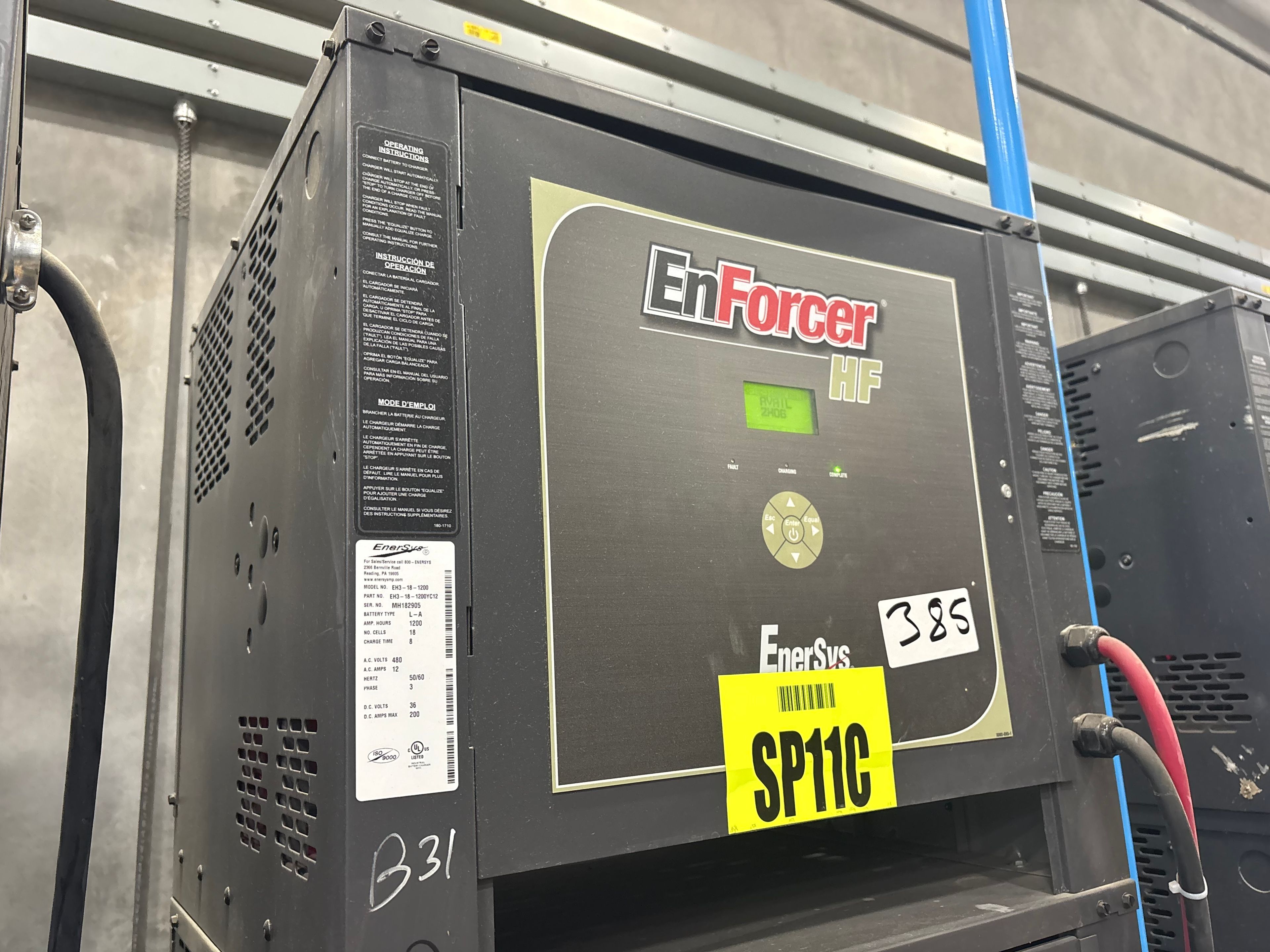 Enersys Enforcer HF- 36V Battery Charger