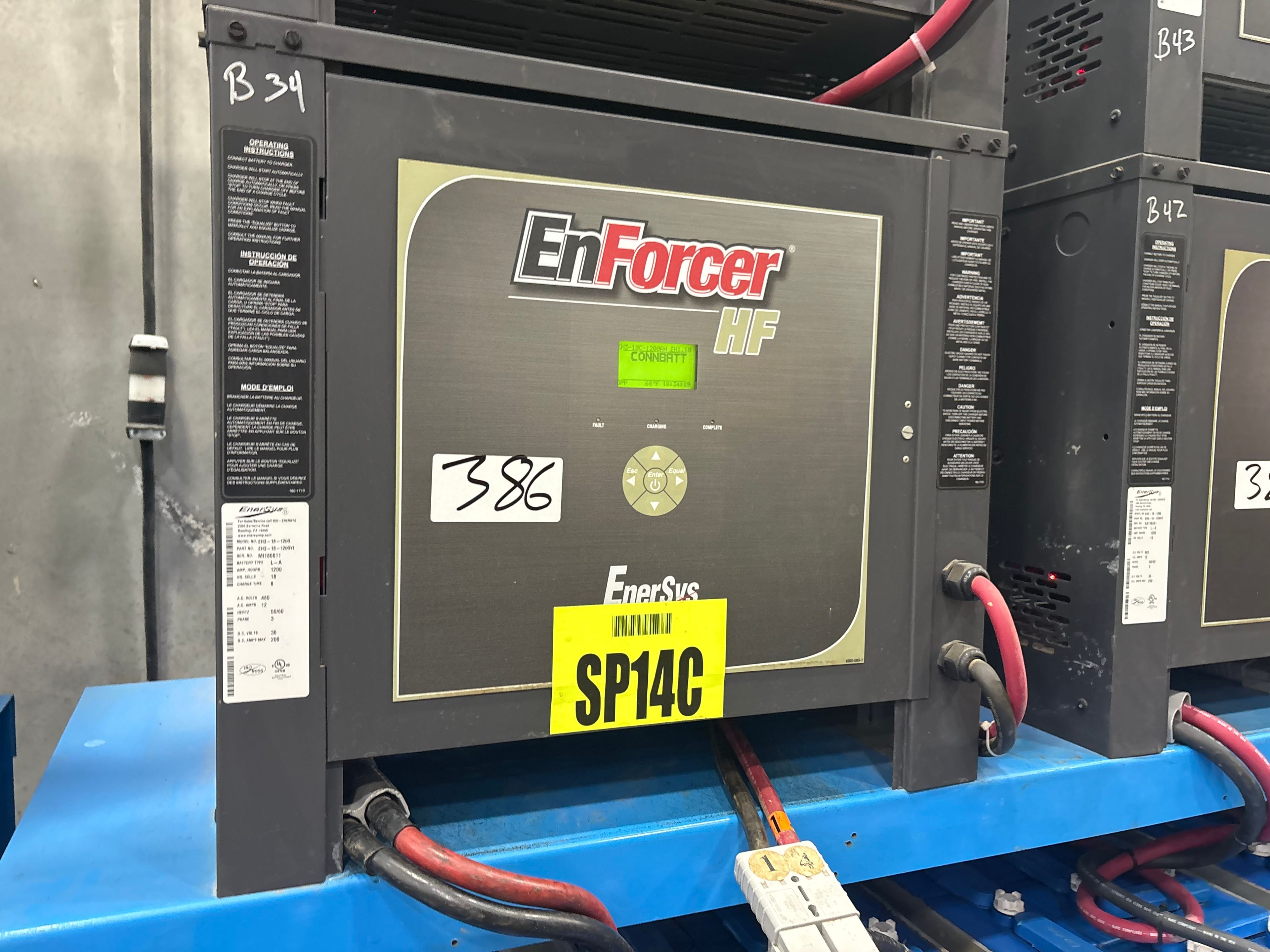 Enersys Enforcer HF- 36V Battery Charger