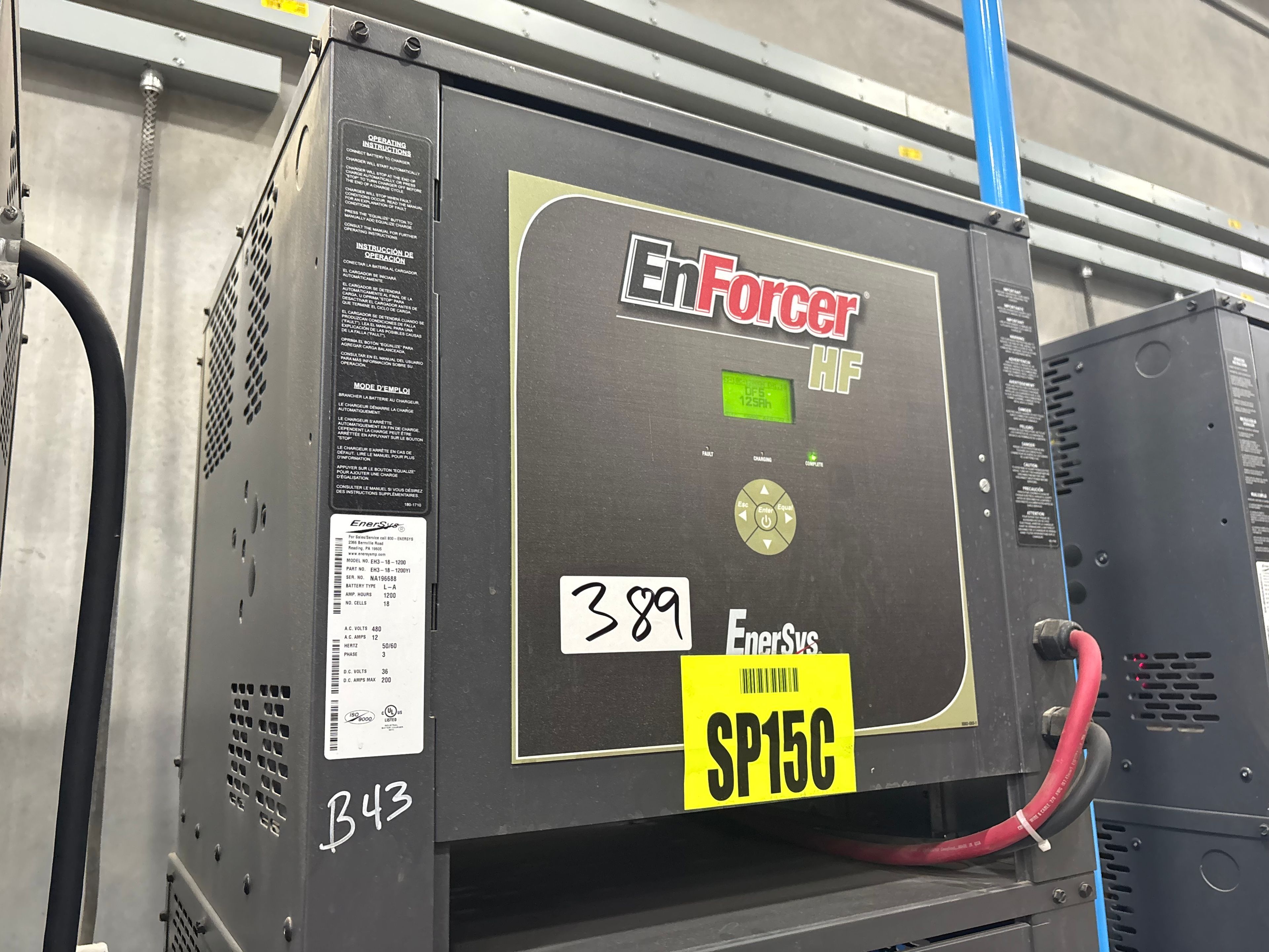 Enersys Enforcer HF- 36V Battery Charger