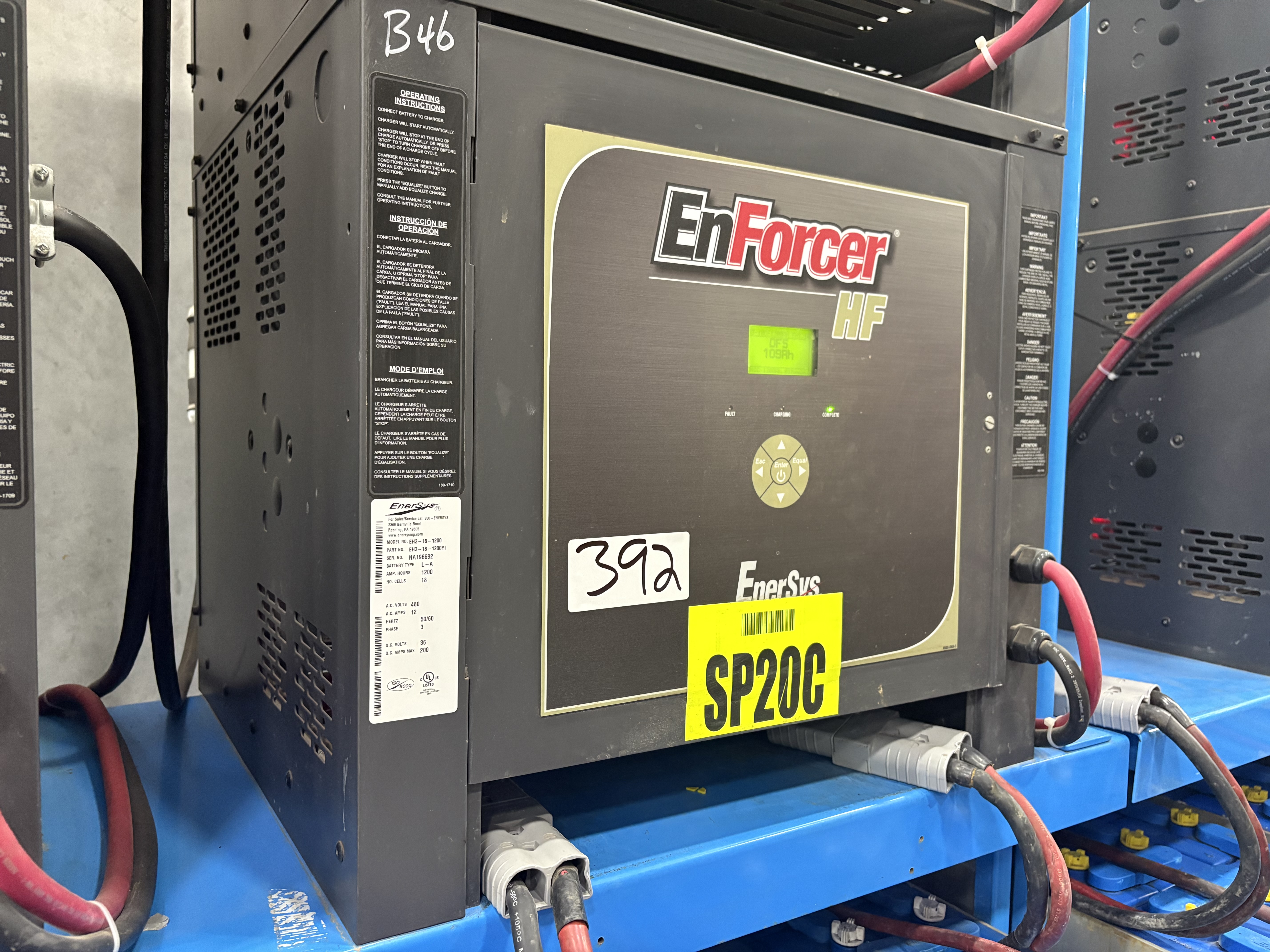Enersys Enforcer HF- 36V Battery Charger