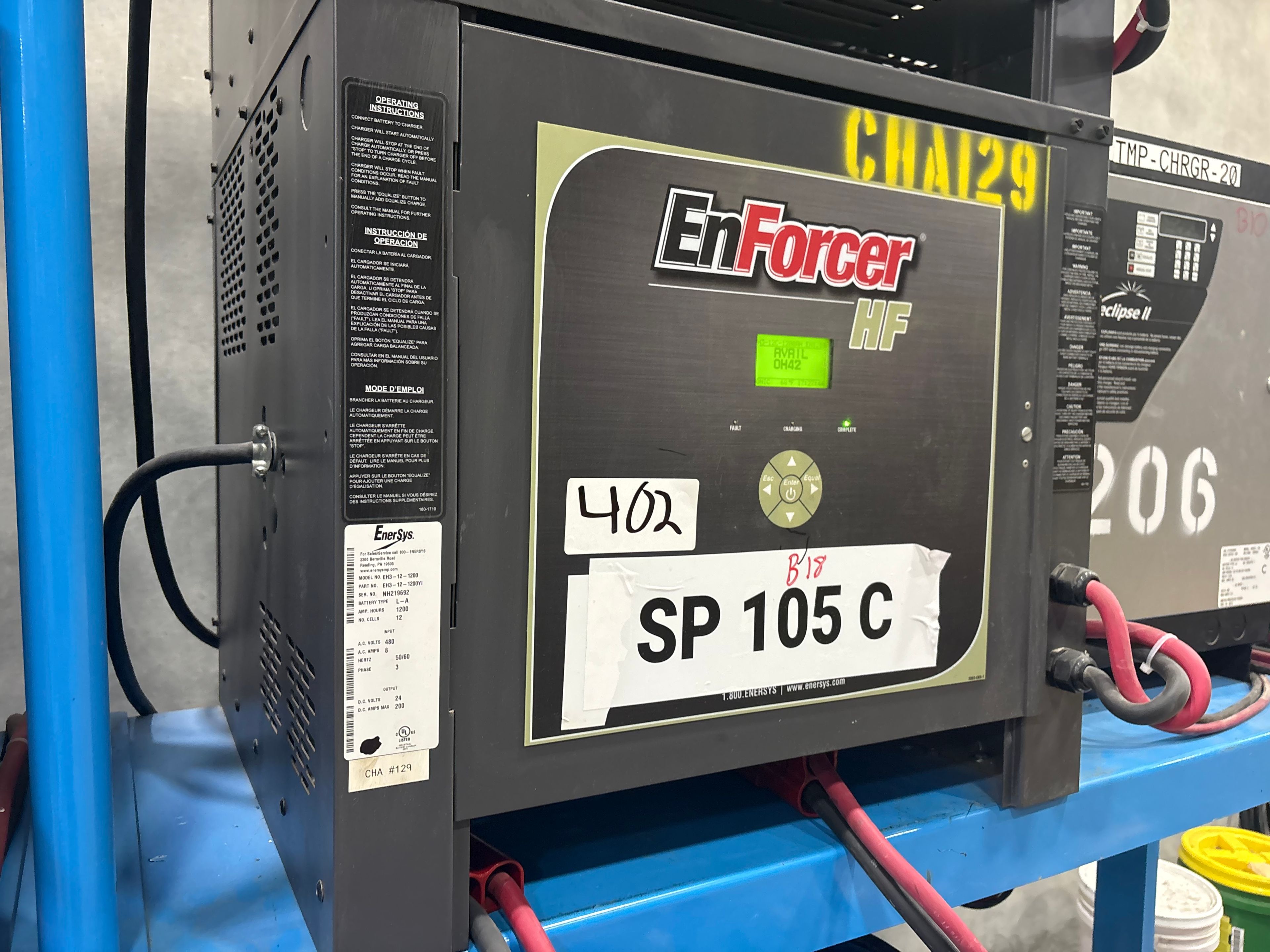 Enersys Enforcer HF- 24V Battery Charger