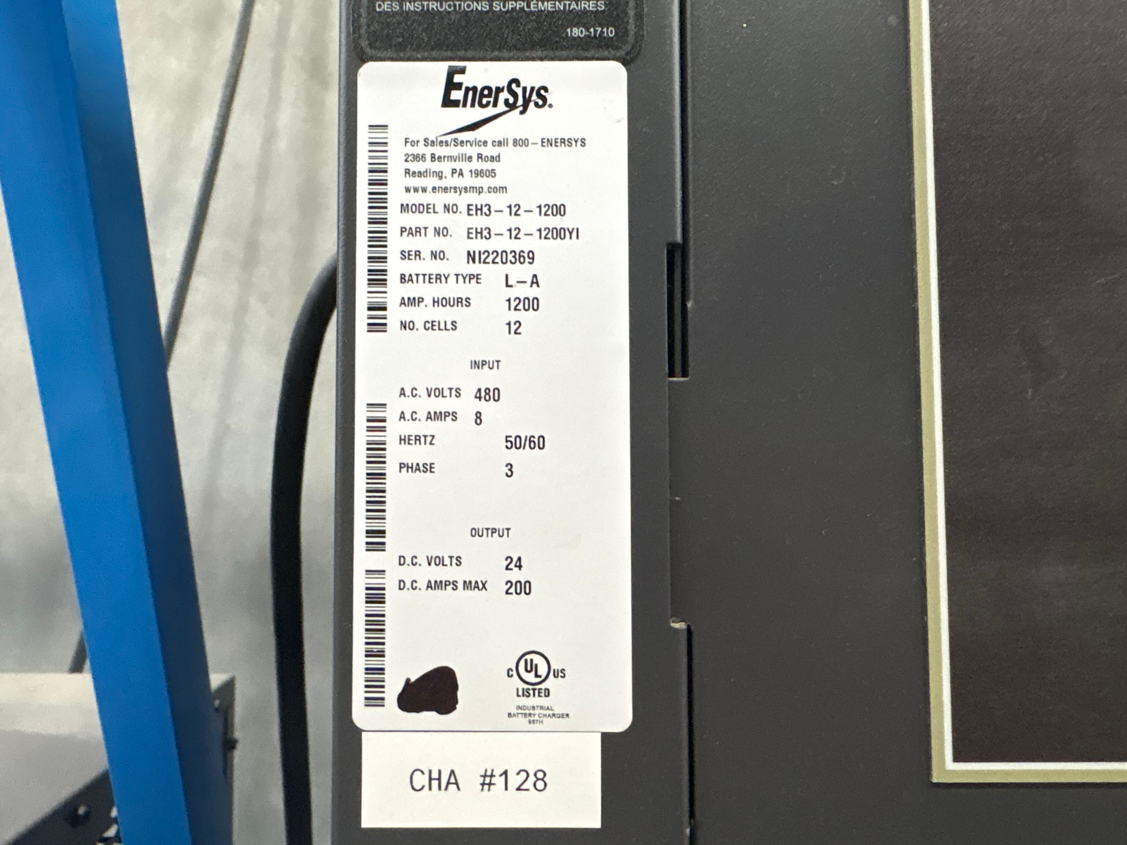Enersys Enforcer HF- 24V Battery Charger - Document 3