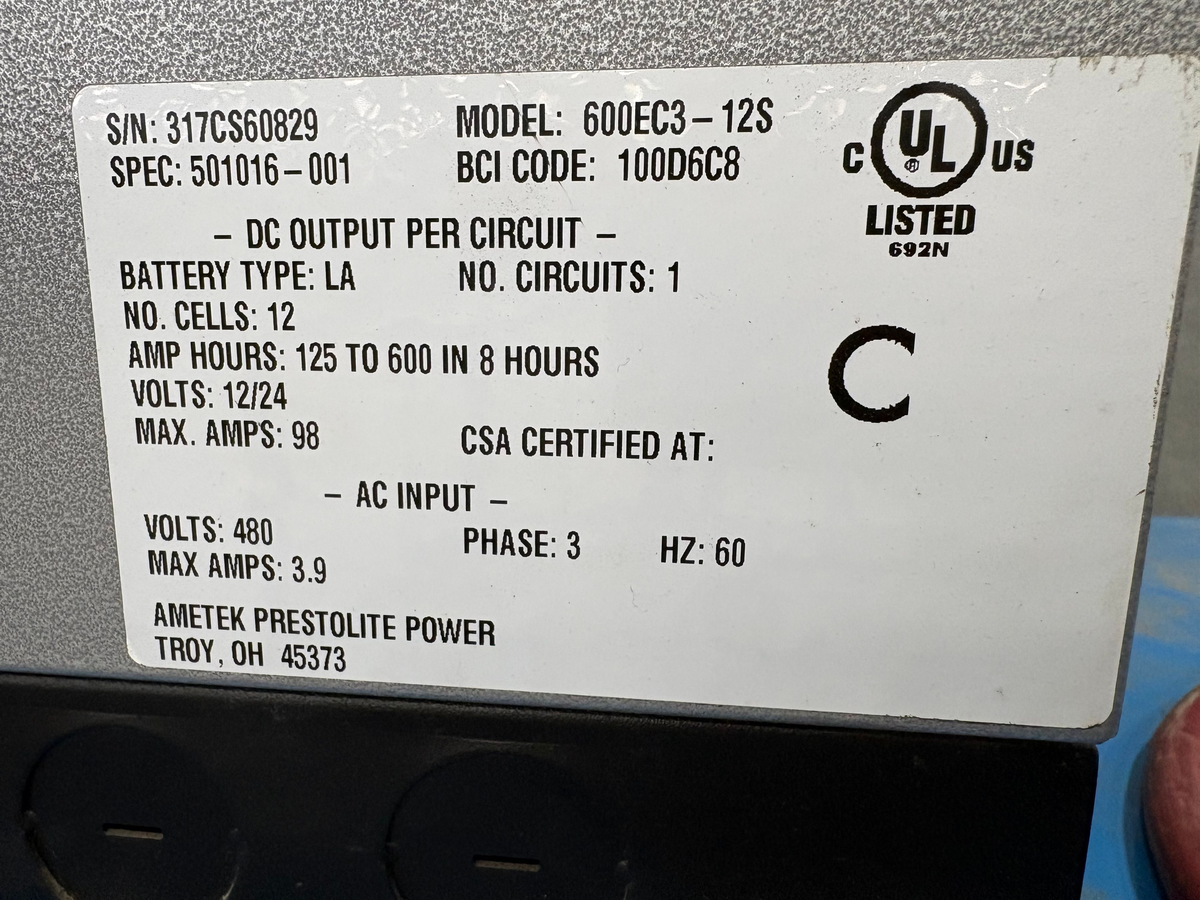 Ametek Eclipse - 12/24V Battery Charger - Document 2