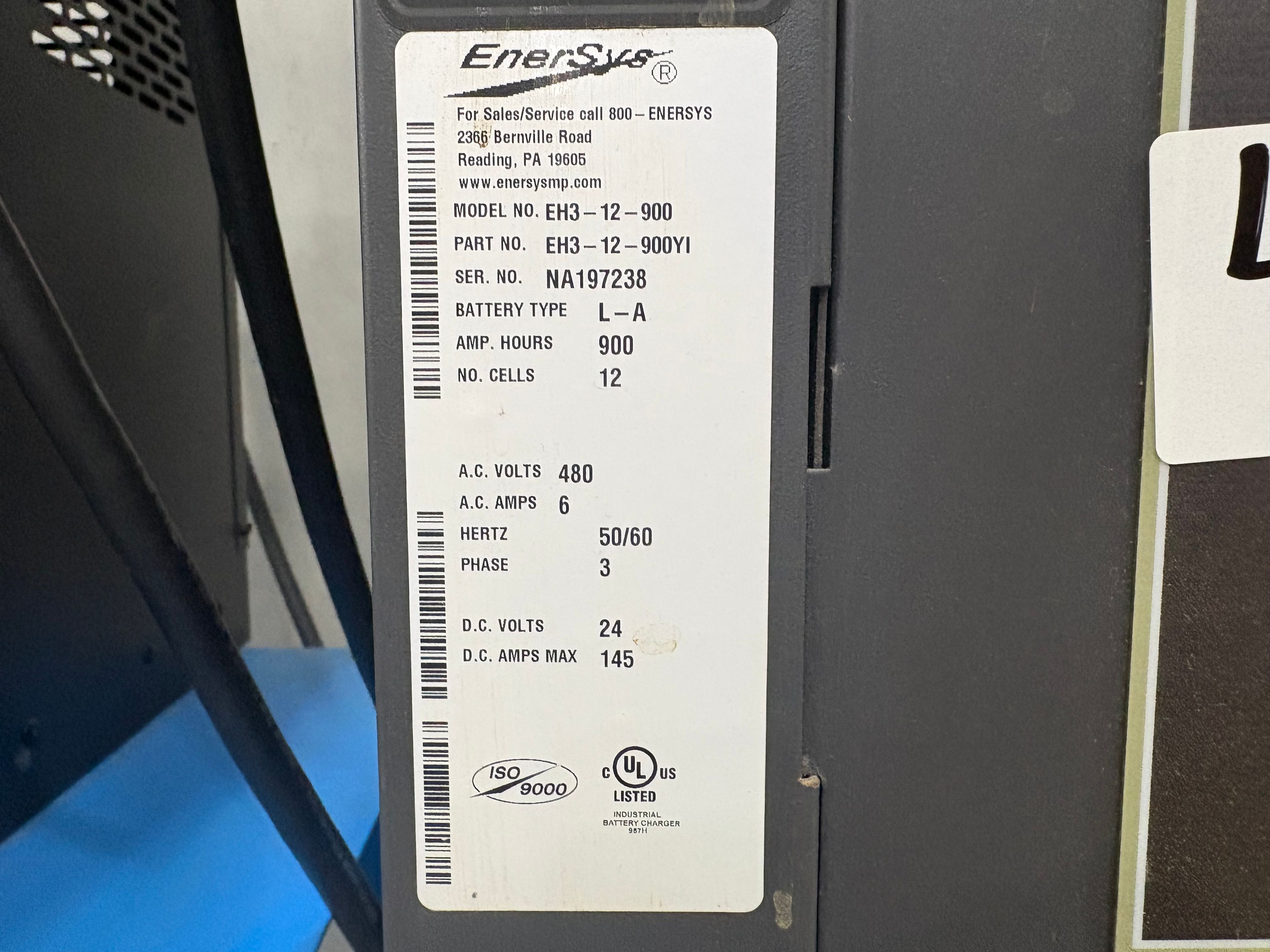 Enersys Enforcer HF- 24V Battery Charger - Document 3