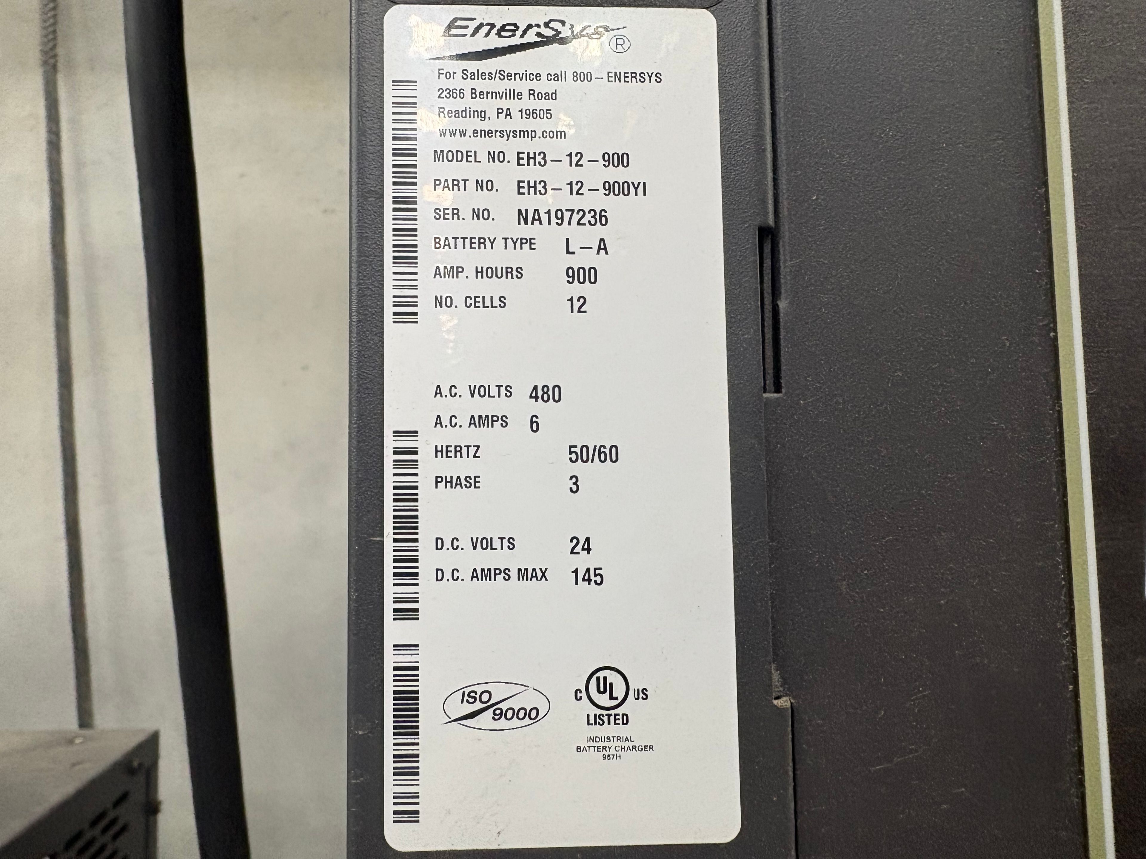 Enersys Enforcer HF- 24V Battery Charger - Document 3