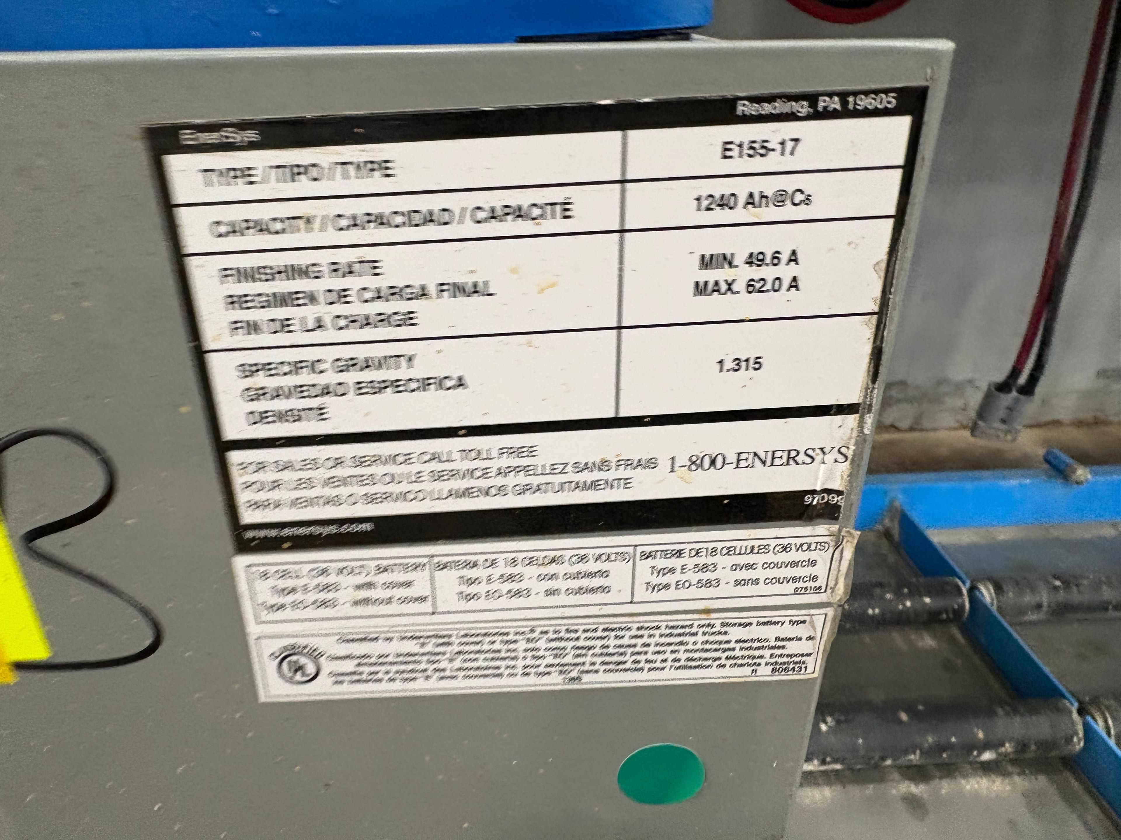 36 Volt Battery - Enersys - Document 3
