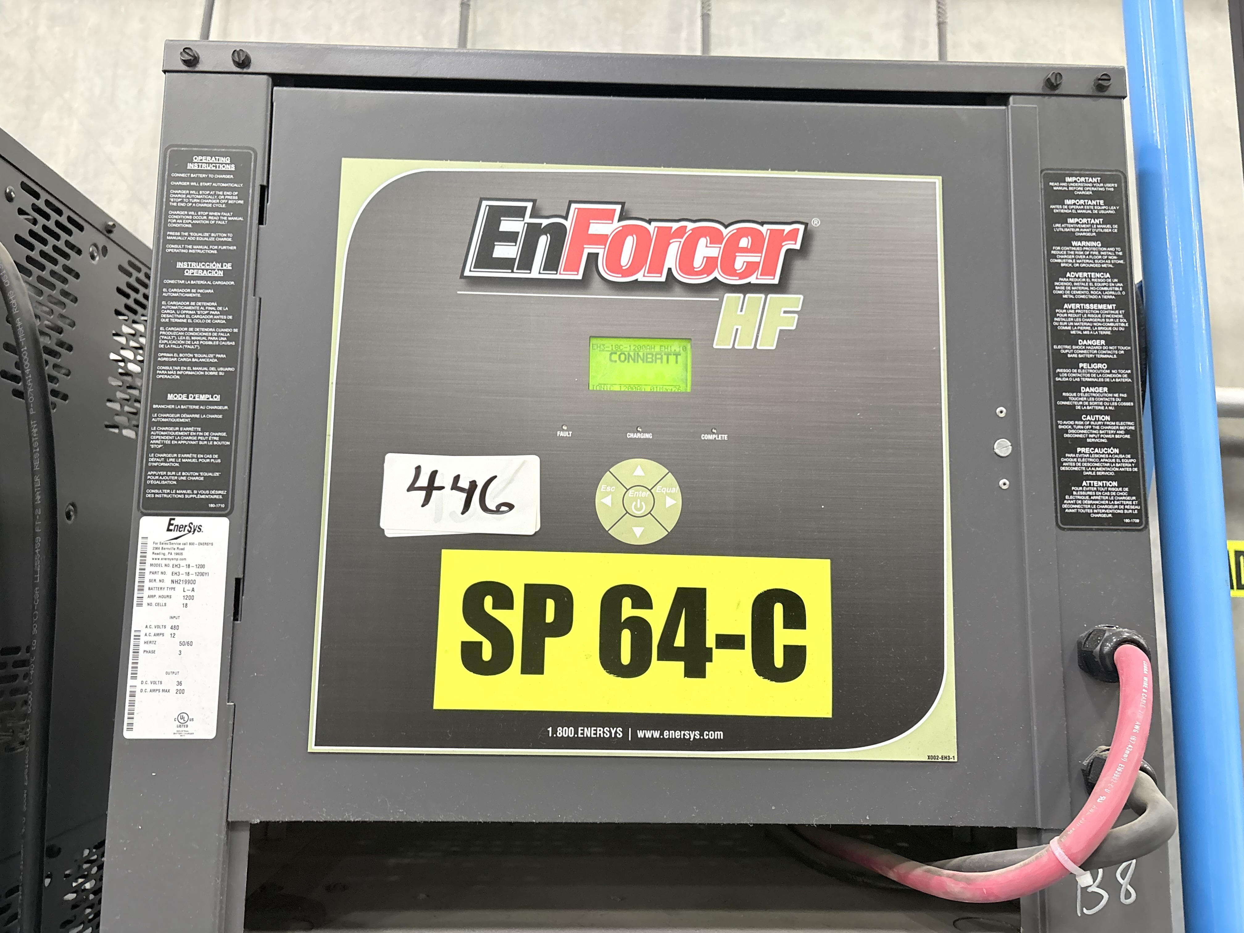 Enersys Enforcer HF- 36V Battery Charger