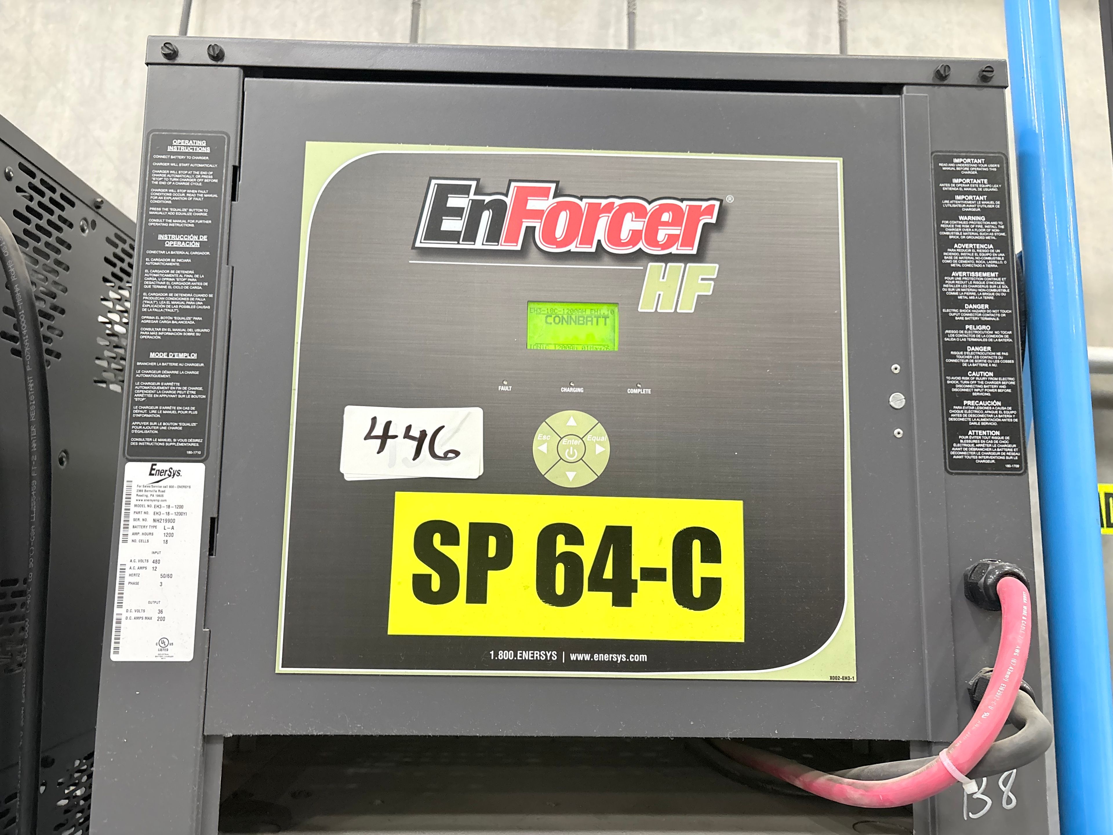 Enersys Enforcer HF- 36V Battery Charger